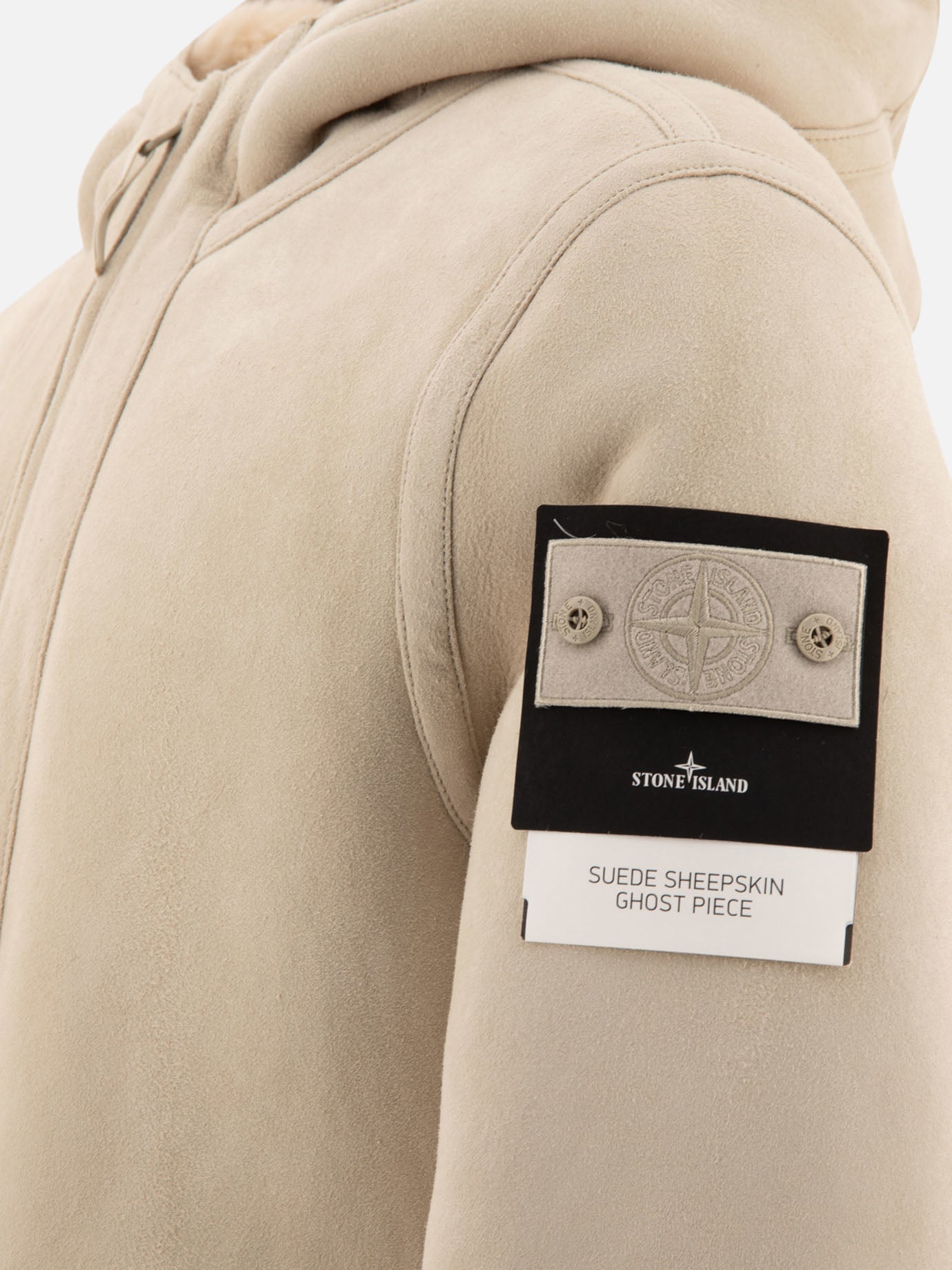 Stone Island “Ghost” suede jacket Beige