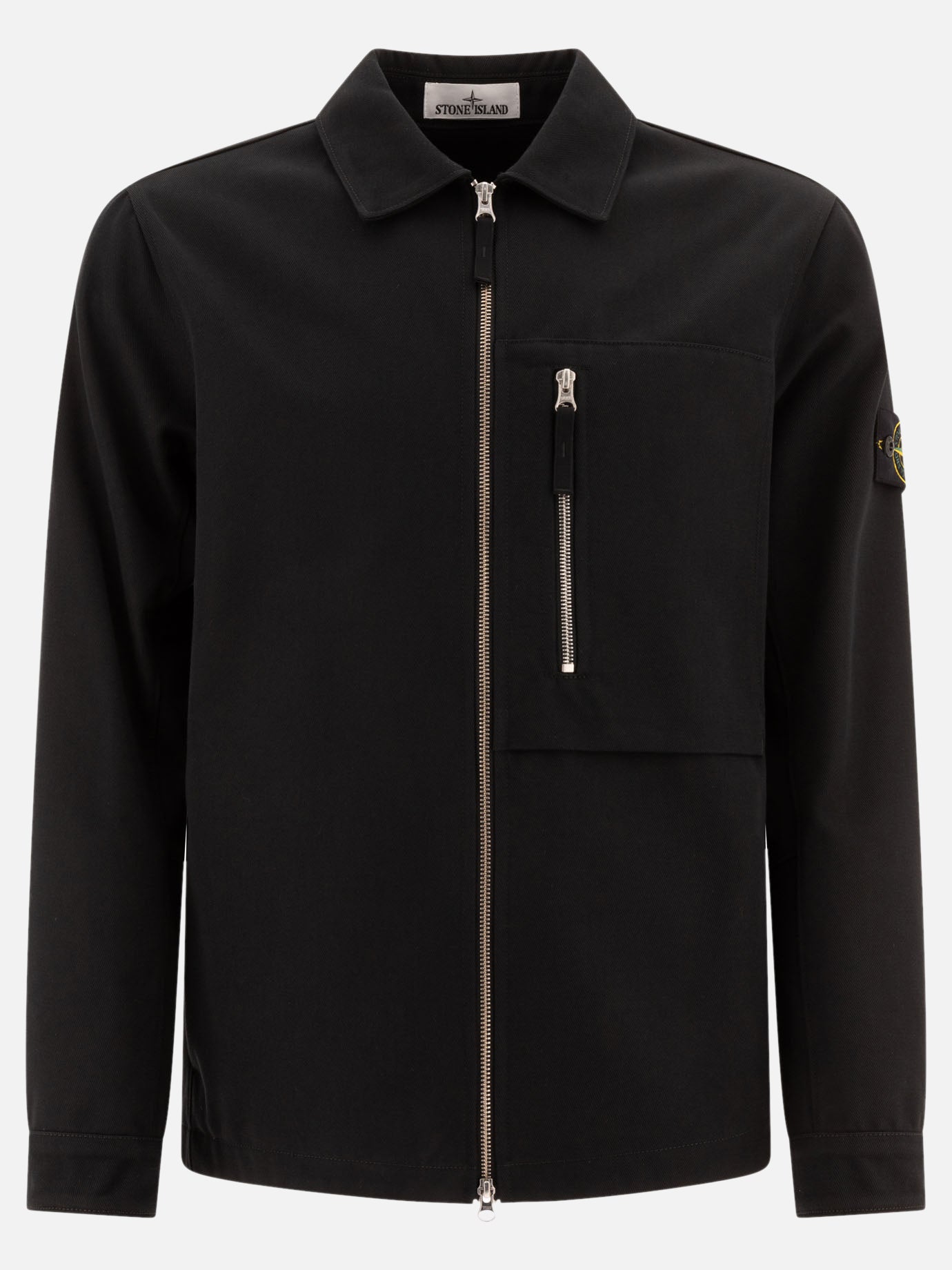 Overshirt jackets Solid colour  Black - Stone Island Men | PDP | VIETTI Online Store | thumbnail