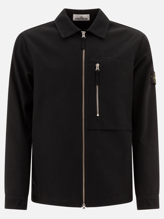 Overshirt jackets Solid colour  Black - Stone Island Men | PLP | VIETTI Online Store 
