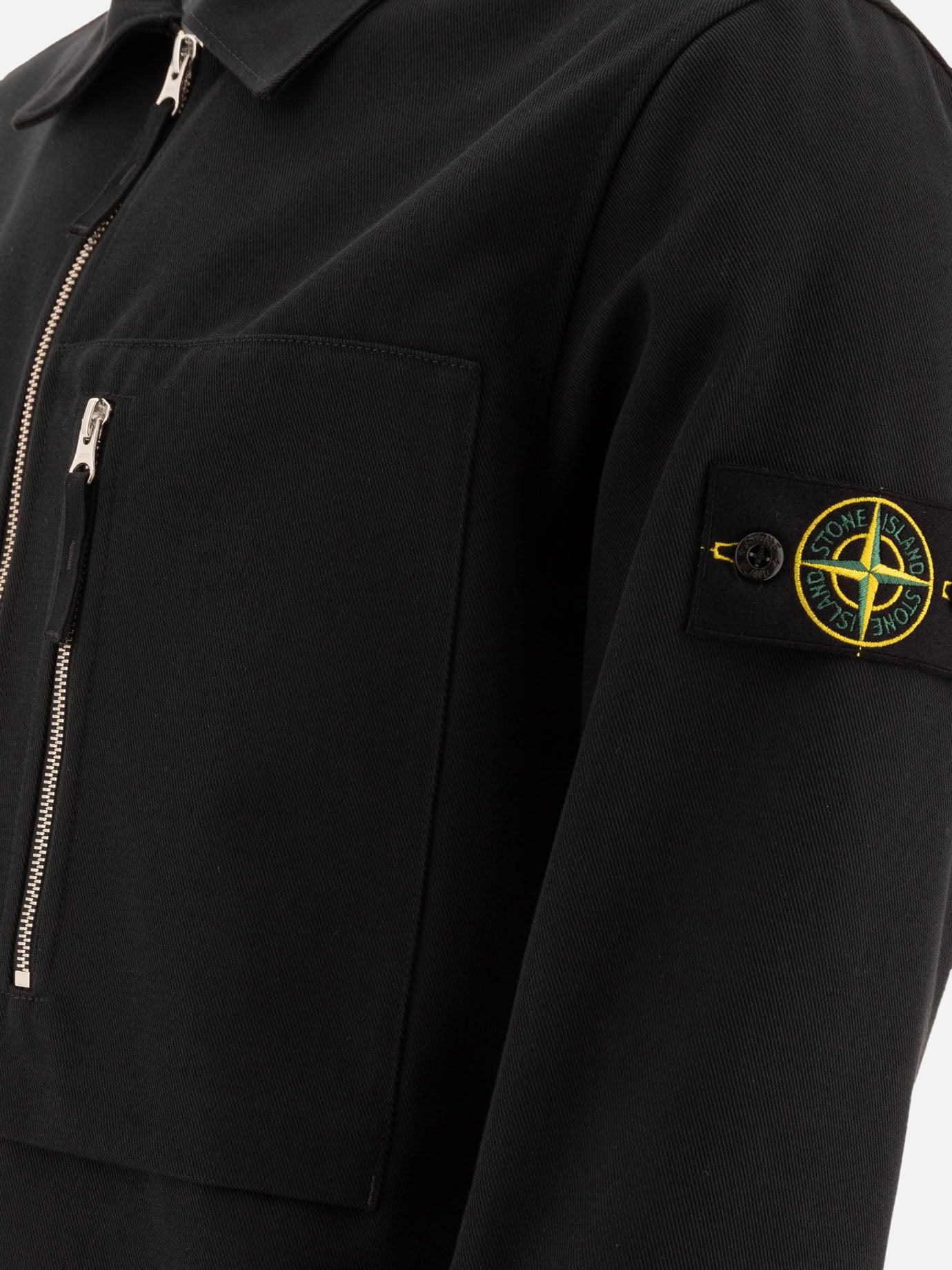 Overshirt jackets Solid colour  Black - Stone Island Men | PDP | VIETTI Online Store | thumbnail_4