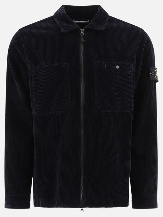 Overshirt jackets Solid colour  Blue - Stone Island Men | PLP | VIETTI Online Store 
