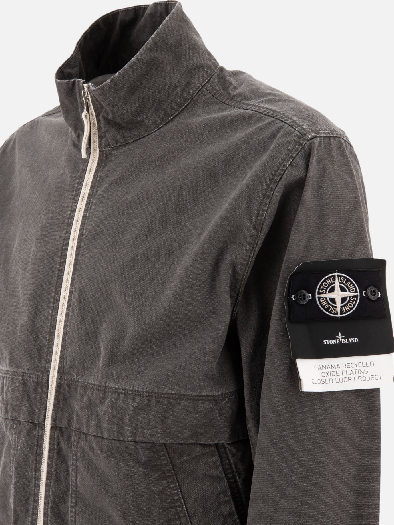 Giacche leggere & Trapuntate Solid colour  Grigio - Stone Island Uomo | PDP | VIETTI Online Store | Zoom-Modal_4
