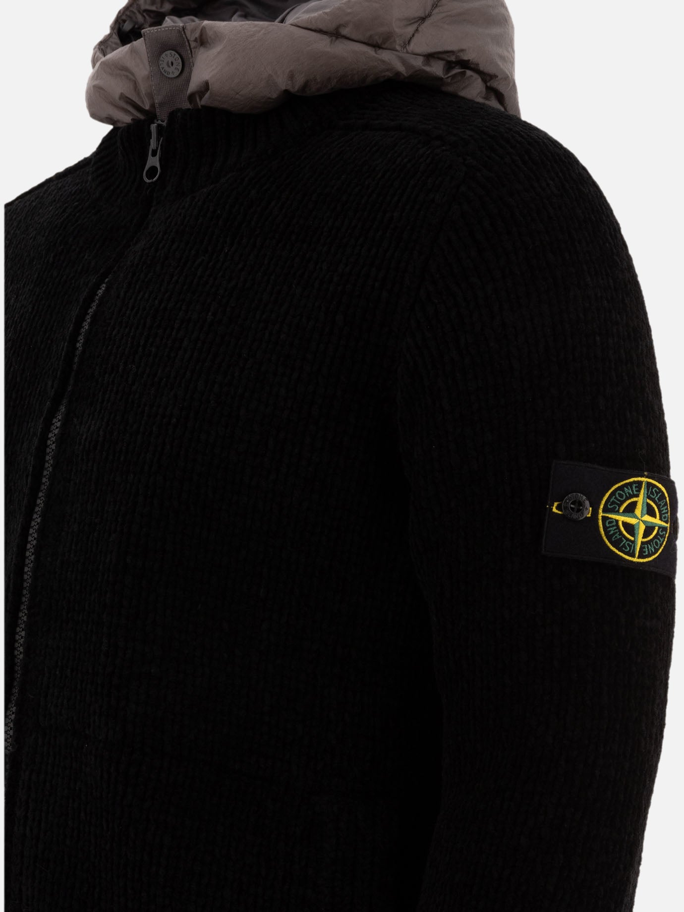 Piumini corti Solid colour  Nero - Stone Island Uomo | PDP | VIETTI Online Store | Zoom-Modal_4
