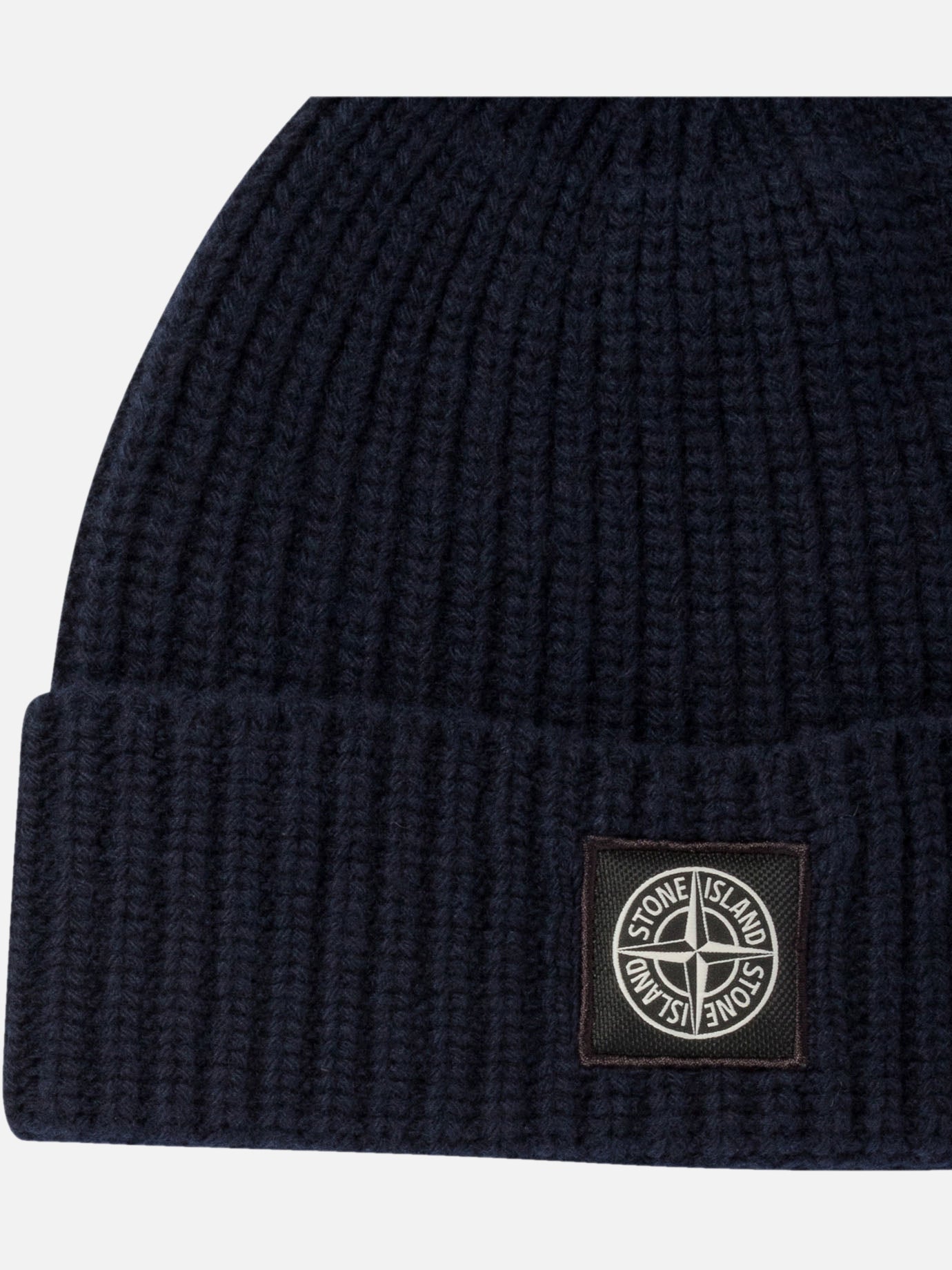 Beanies 100% virgin wool  Blue - Stone Island Men | PDP | VIETTI Online Store | thumbnail_3