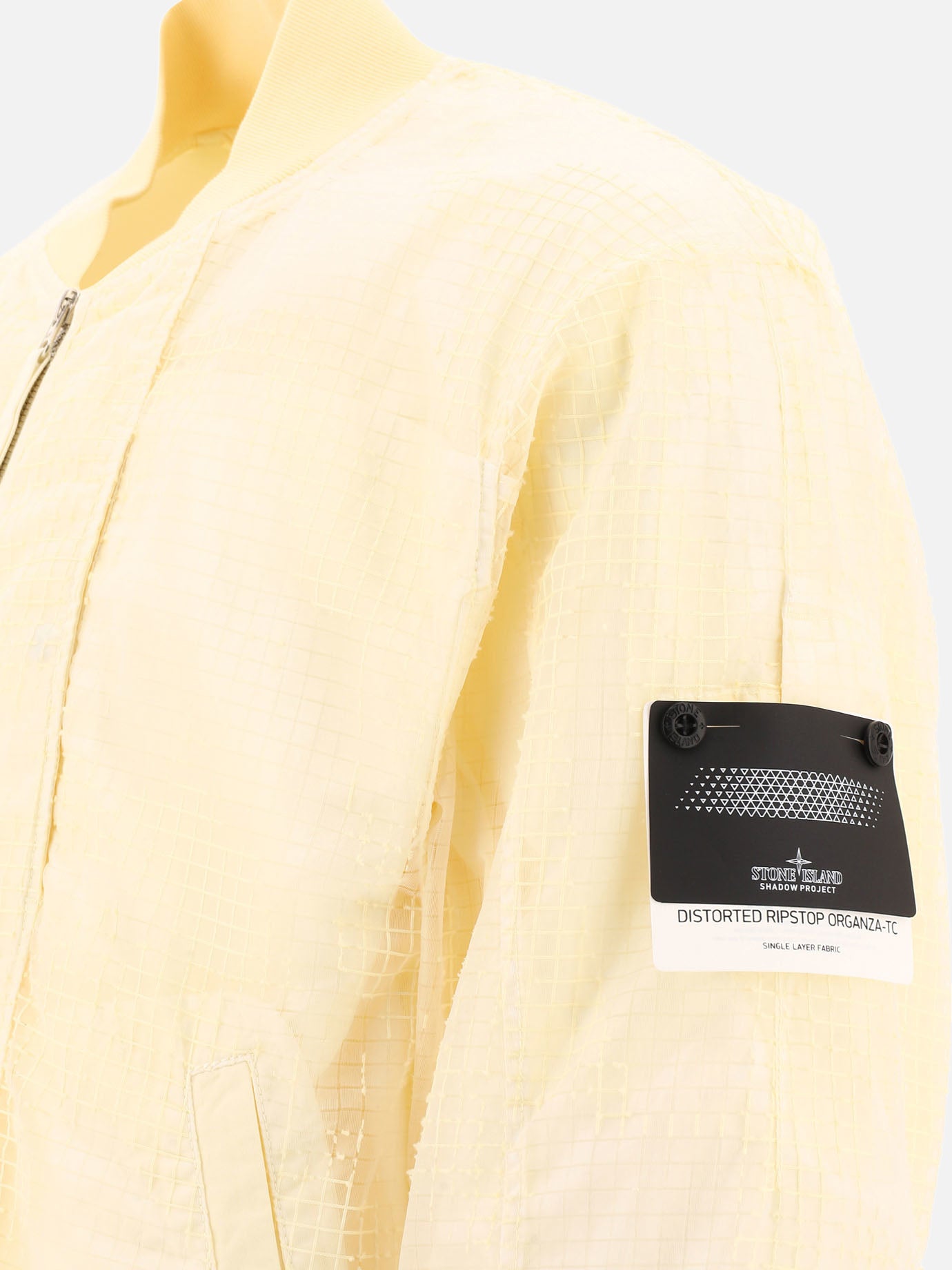 Stone Island Shadow Project "Shadow Mesh" bomber jacket Yellow