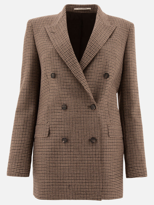 Blazer Houndstooth  Marrone - Tagliatore Donna | PLP | VIETTI Online Store 
