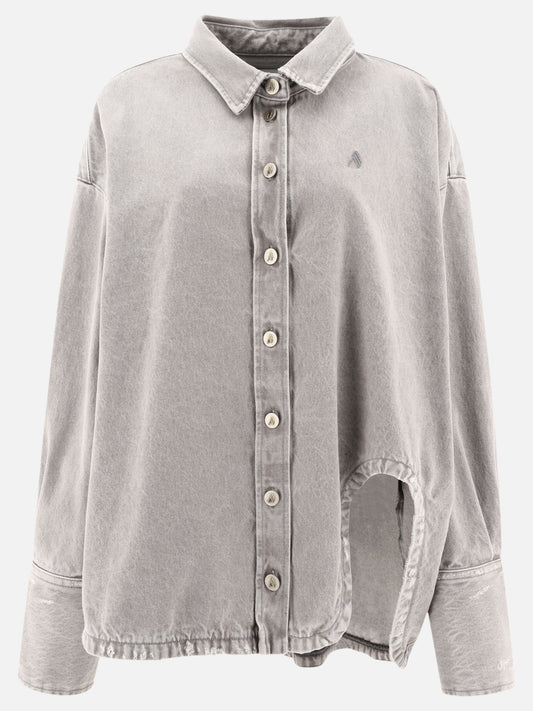 Giacche in denim Solid colour  Grigio - The Attico Donna | PLP | VIETTI Online Store 
