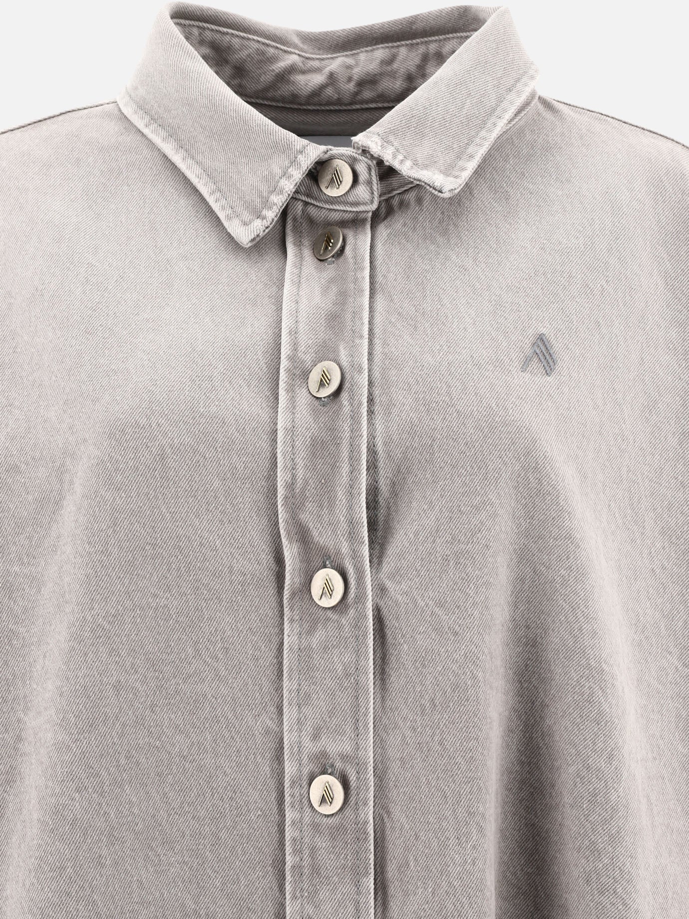 Giacche in denim Solid colour  Grigio - The Attico Donna | PDP | VIETTI Online Store | Zoom-Modal_3

