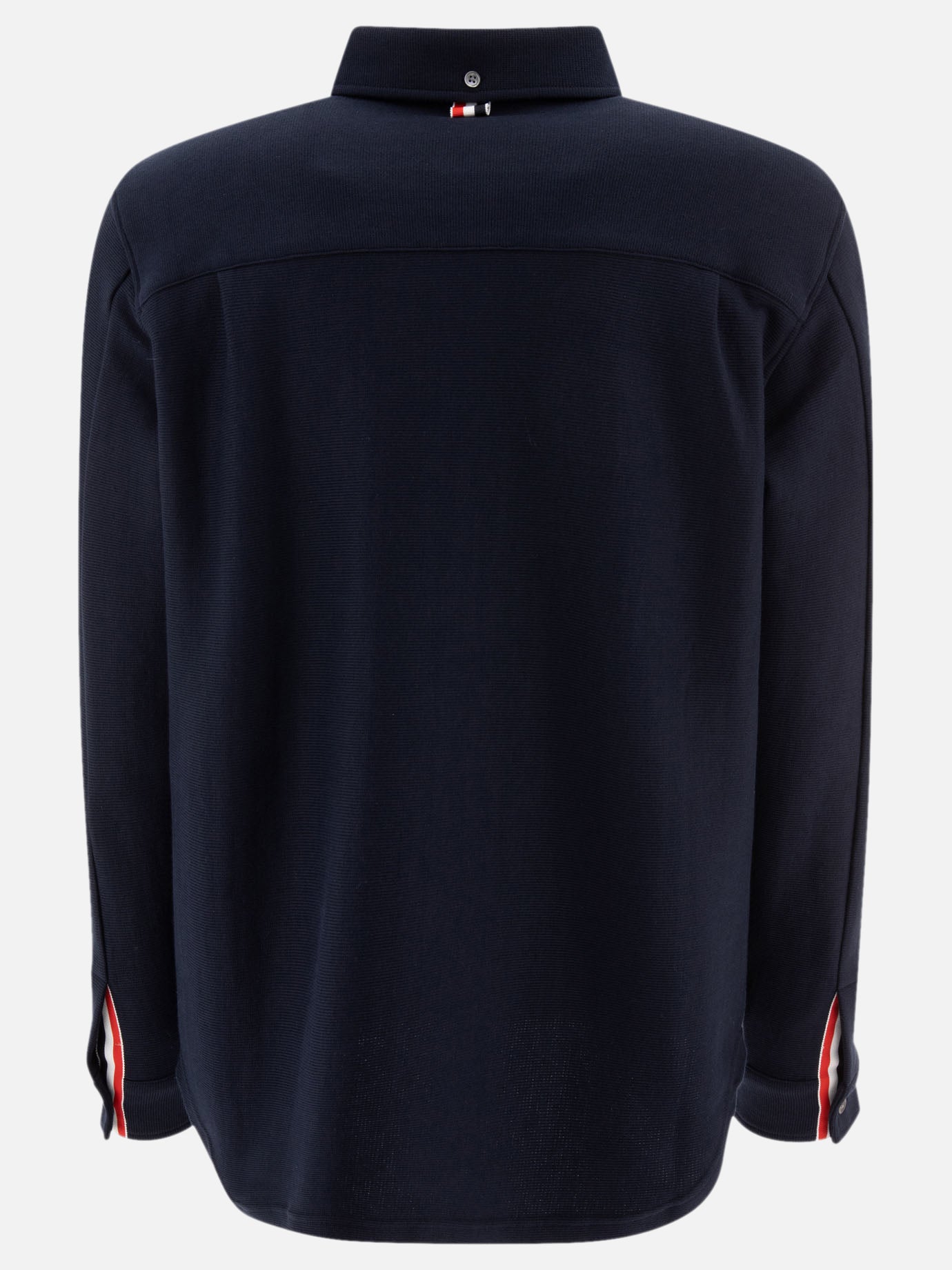 Overshirt jackets Solid colour  Blue - Thom Browne Men | PDP | VIETTI Online Store | thumbnail_2