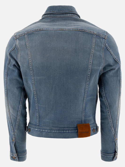 Giacche in denim Solid colour  Blu - Tom Ford Uomo | PLP | VIETTI Online Store | 2
