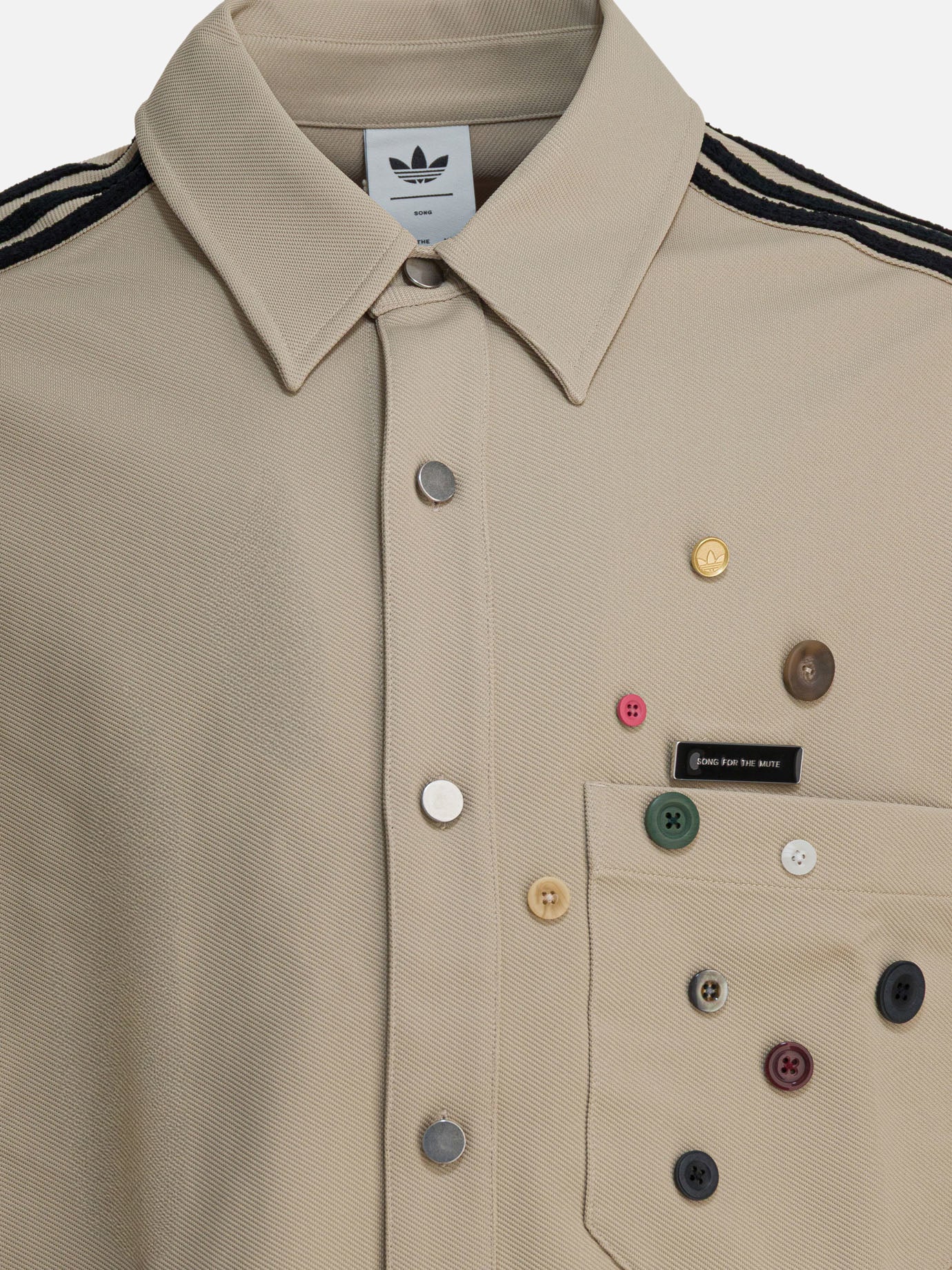 Overshirt jackets Embroidered  Beige - Adidas Originals Men | PDP | VIETTI Online Store | Zoom-Modal_3
