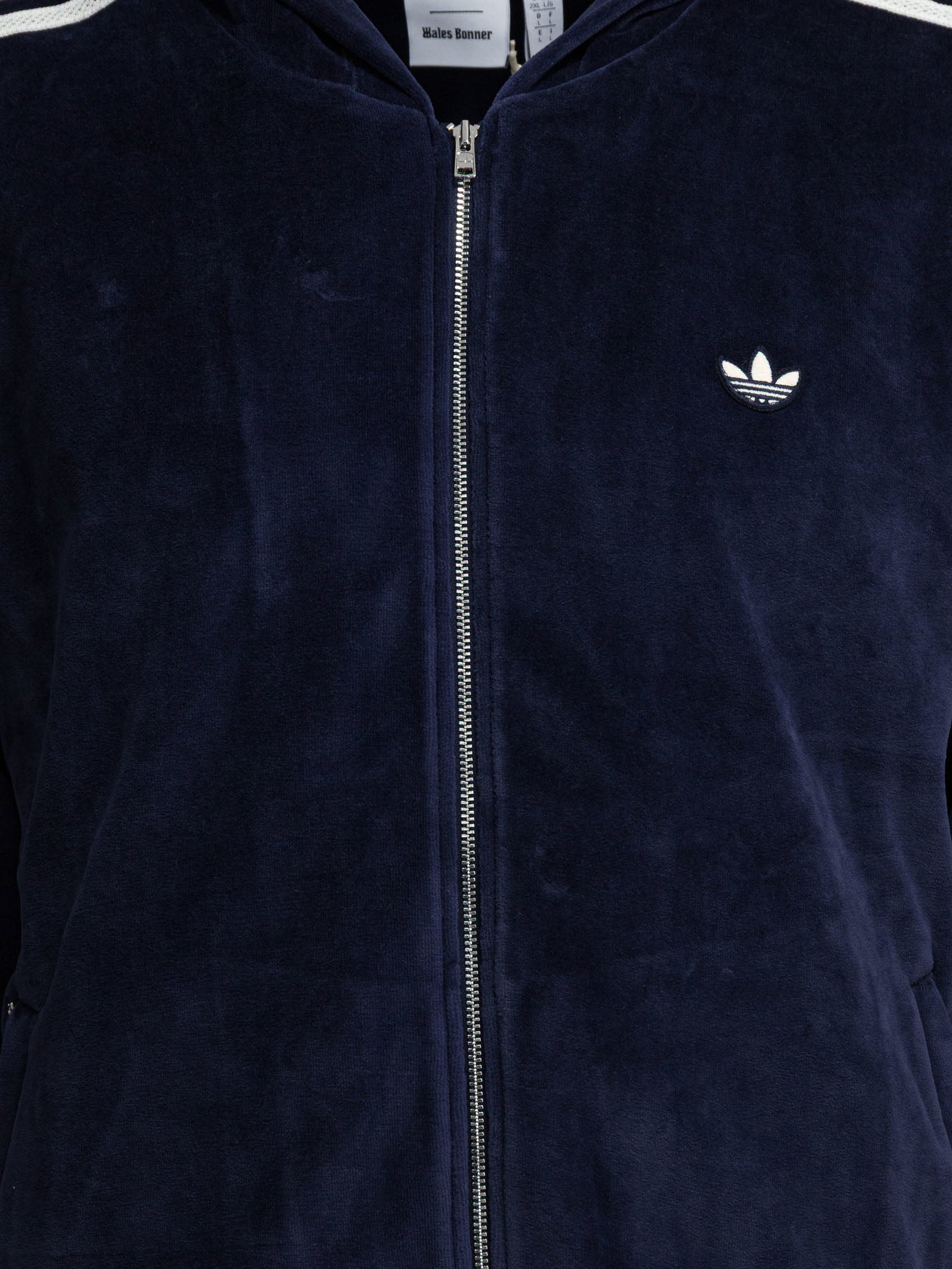 Felpe con zip Logo  Blu - Adidas Originals Uomo | PDP | VIETTI Online Store | Zoom-Modal_3
