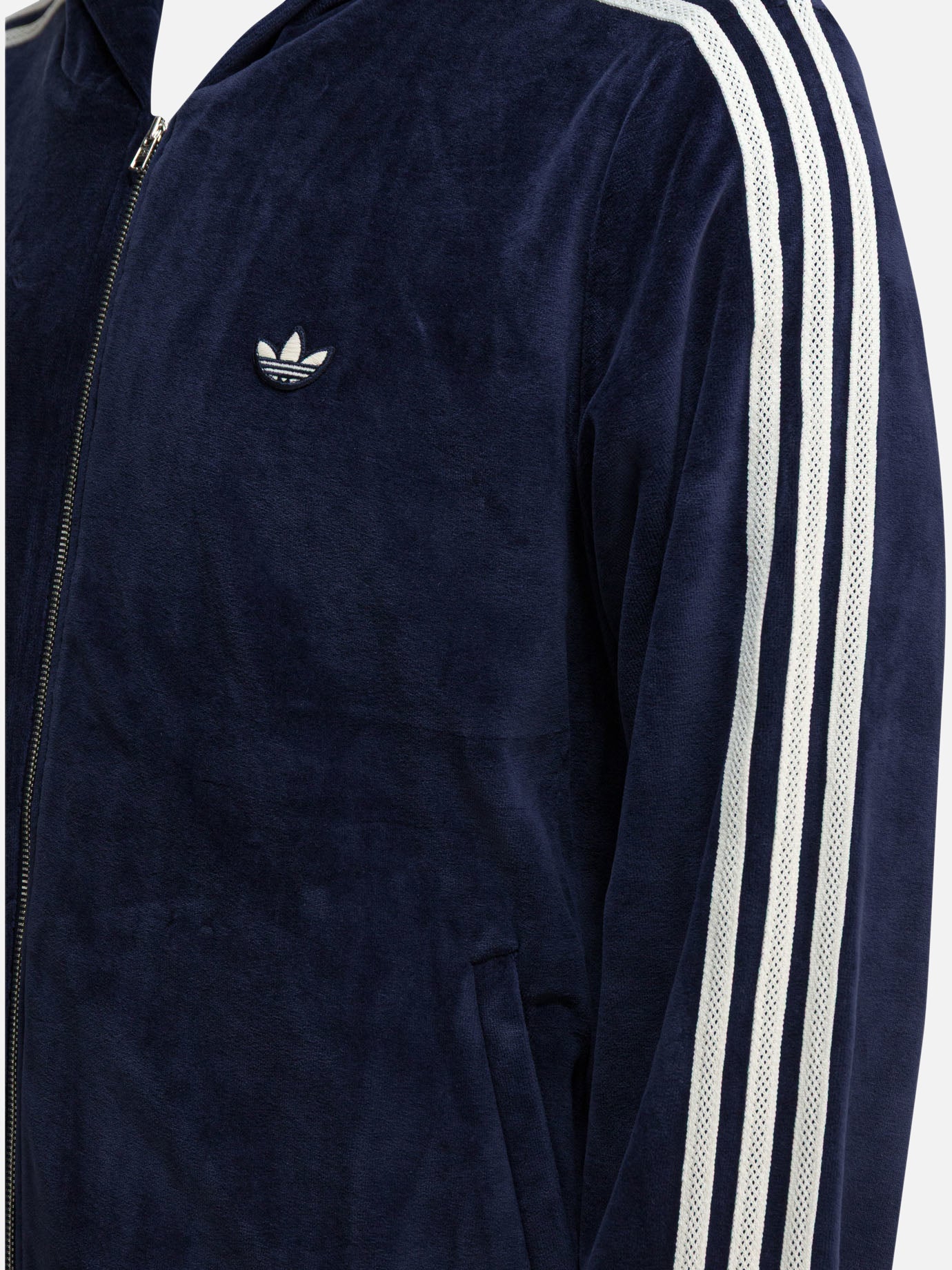 Felpe con zip Logo  Blu - Adidas Originals Uomo | PDP | VIETTI Online Store | thumbnail_4