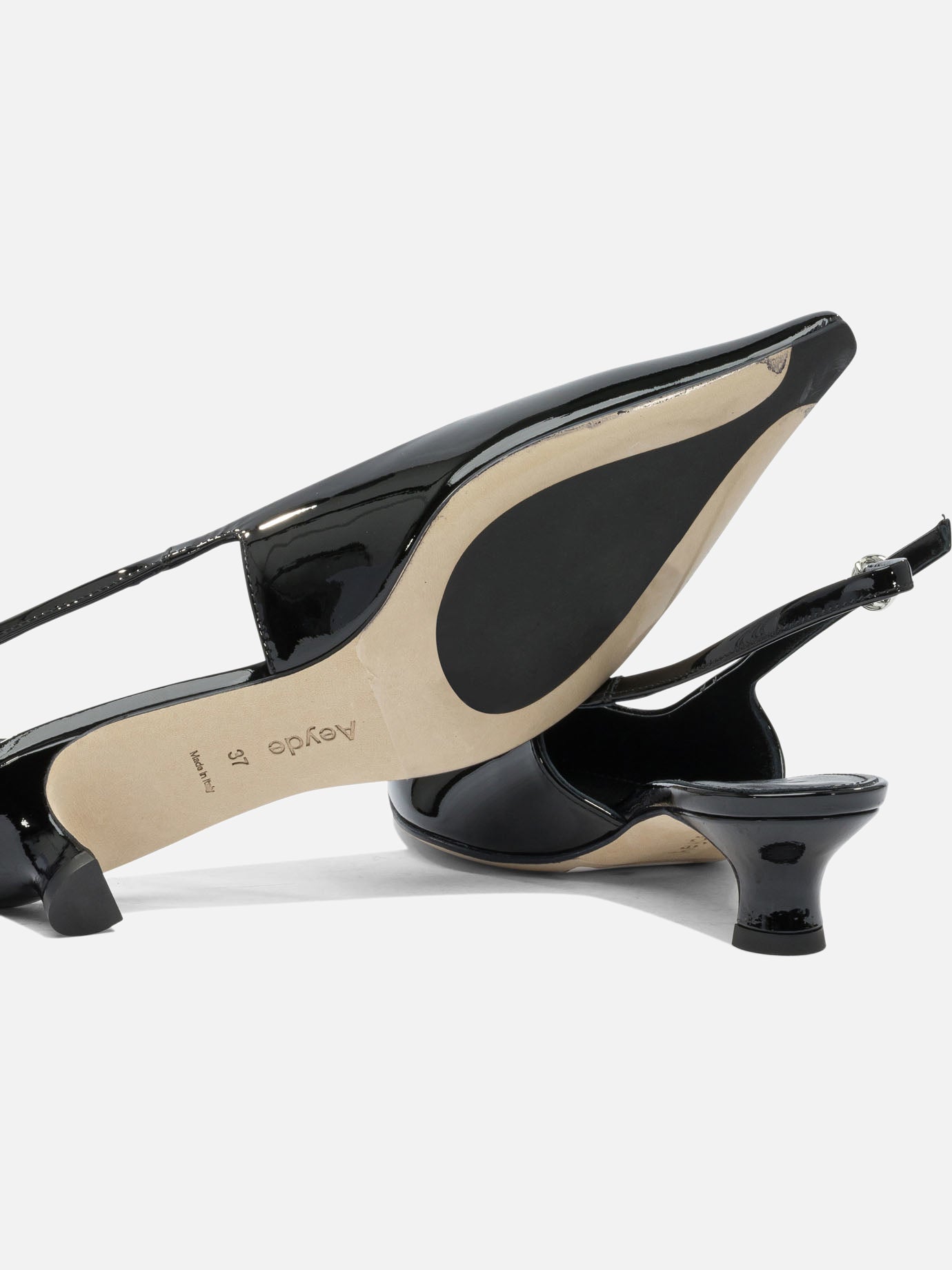 Slingback 100% leather - 70% leather 30% rubber  Nero - Aeyde Donna | PDP | VIETTI Online Store | thumbnail_5