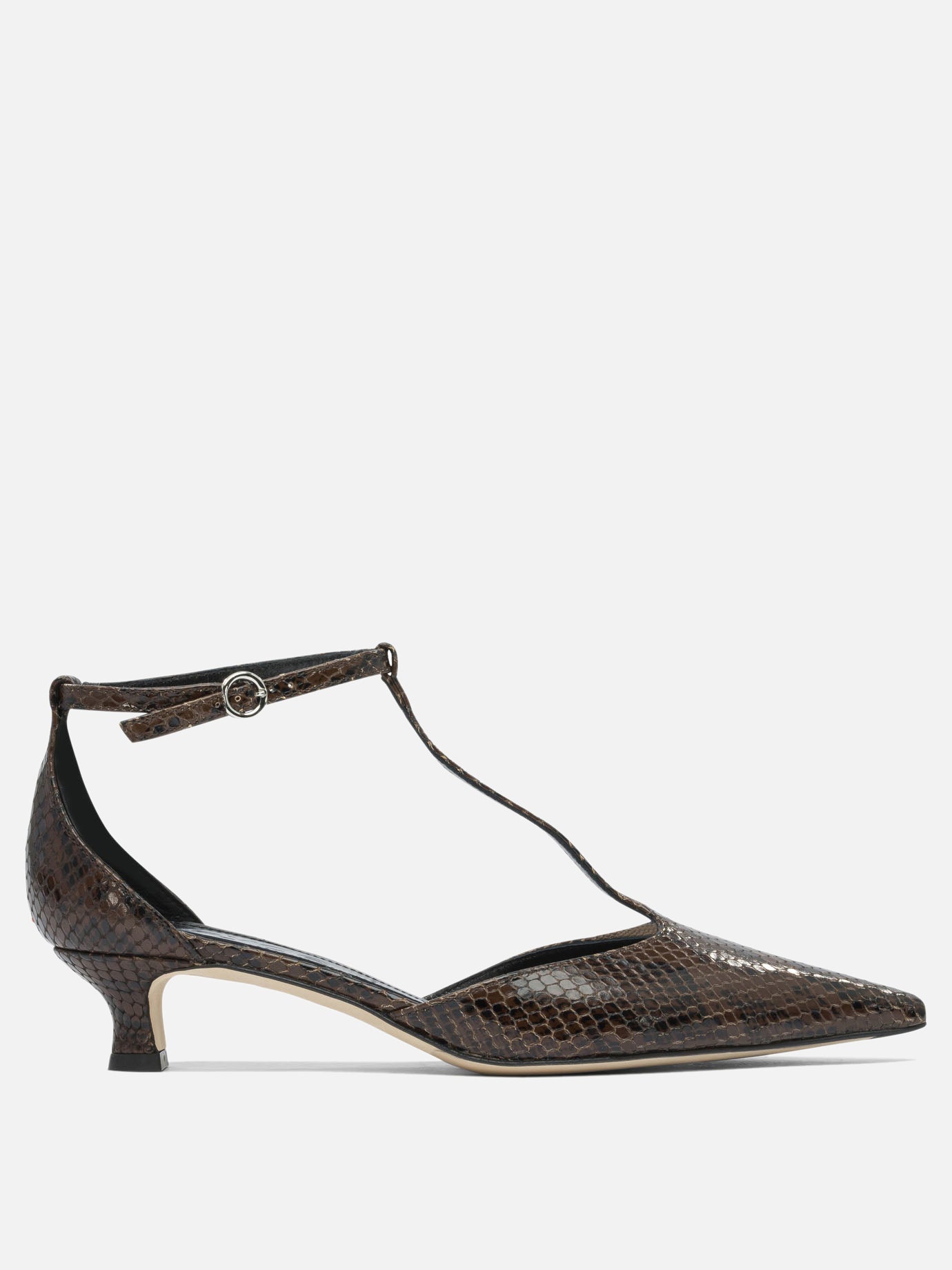 Pumps 100% leather - 70% leather 30% rubber  Brown - Aeyde Women | PDP | VIETTI Online Store | Zoom-Modal
