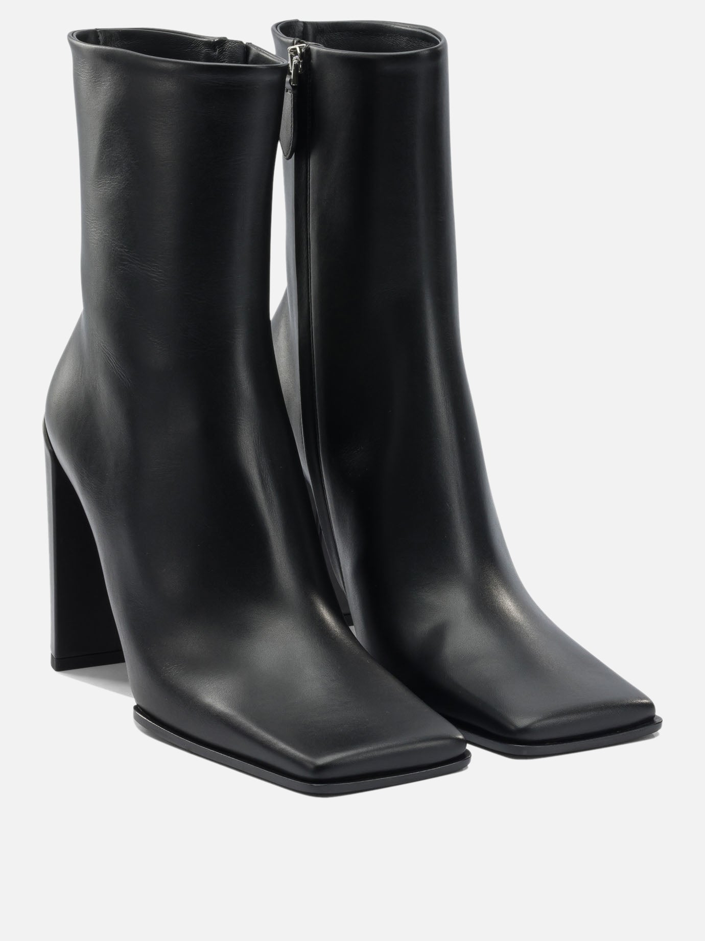 Zipped boots 95% lamb leather 5% leather - 80% lamb leather 20% rubber  Black - Alaïa Women | PDP | VIETTI Online Store | thumbnail_2