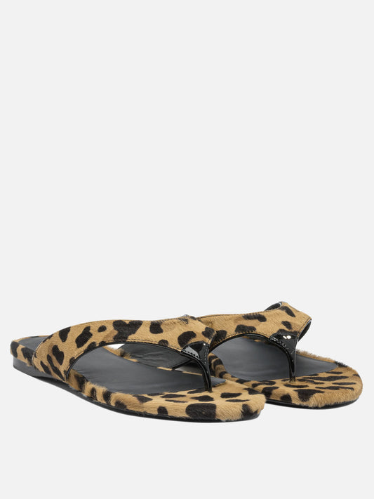 Sandali bassi 100% leather - 100% leather  Marrone - Alaïa Donna | PLP | VIETTI Online Store | 2
