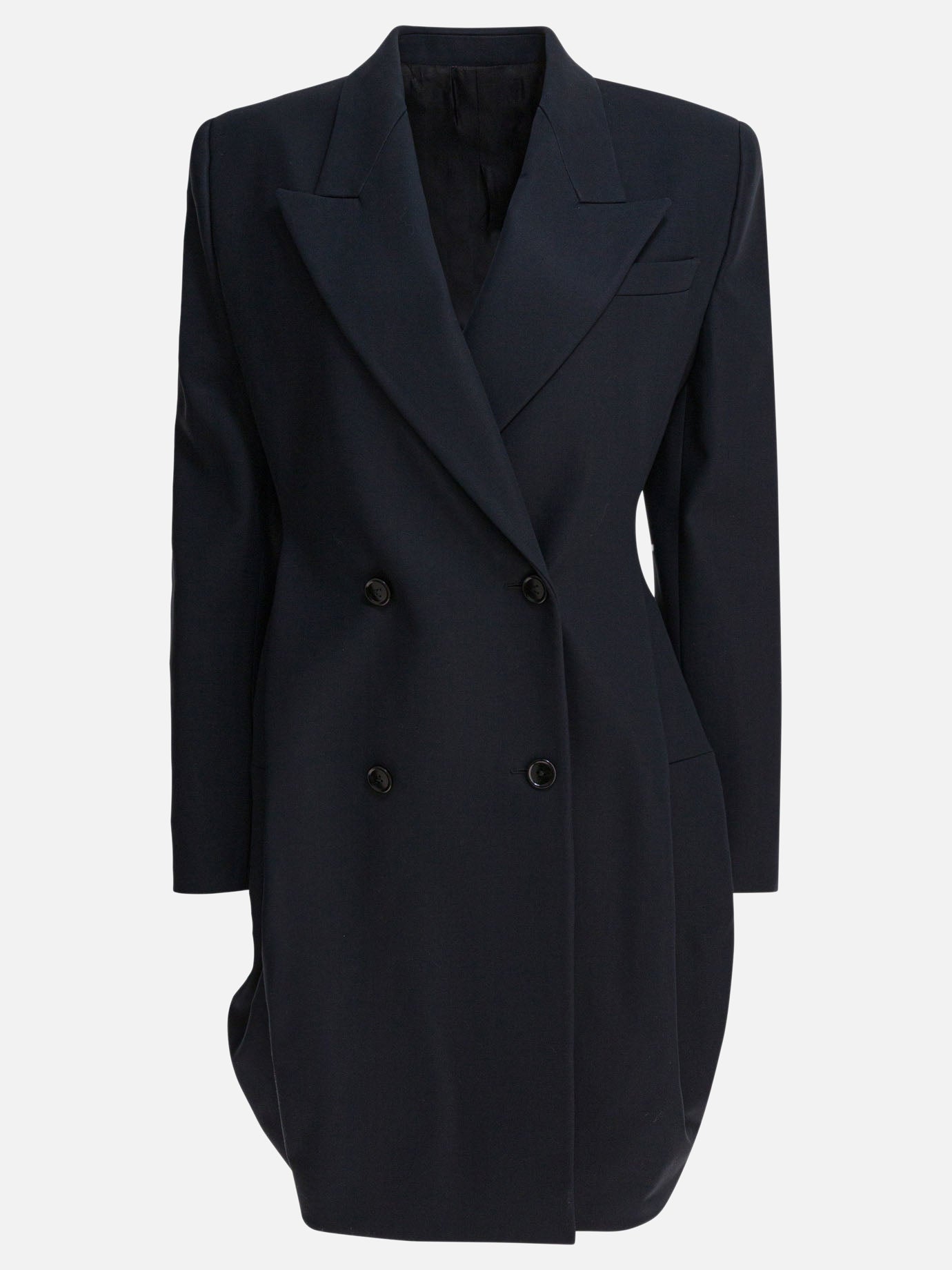 Cappotti lunghi Solid colour  Blu - Alaïa Donna | PDP | VIETTI Online Store | thumbnail