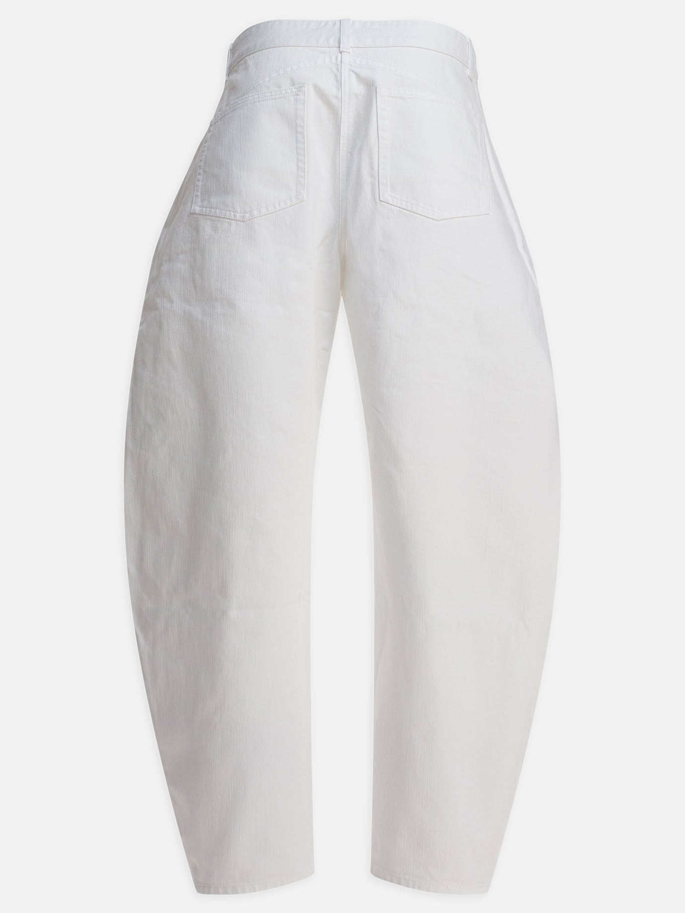 Wide-leg jeans Denim  White - Alaïa Women | PDP | VIETTI Online Store | thumbnail_2