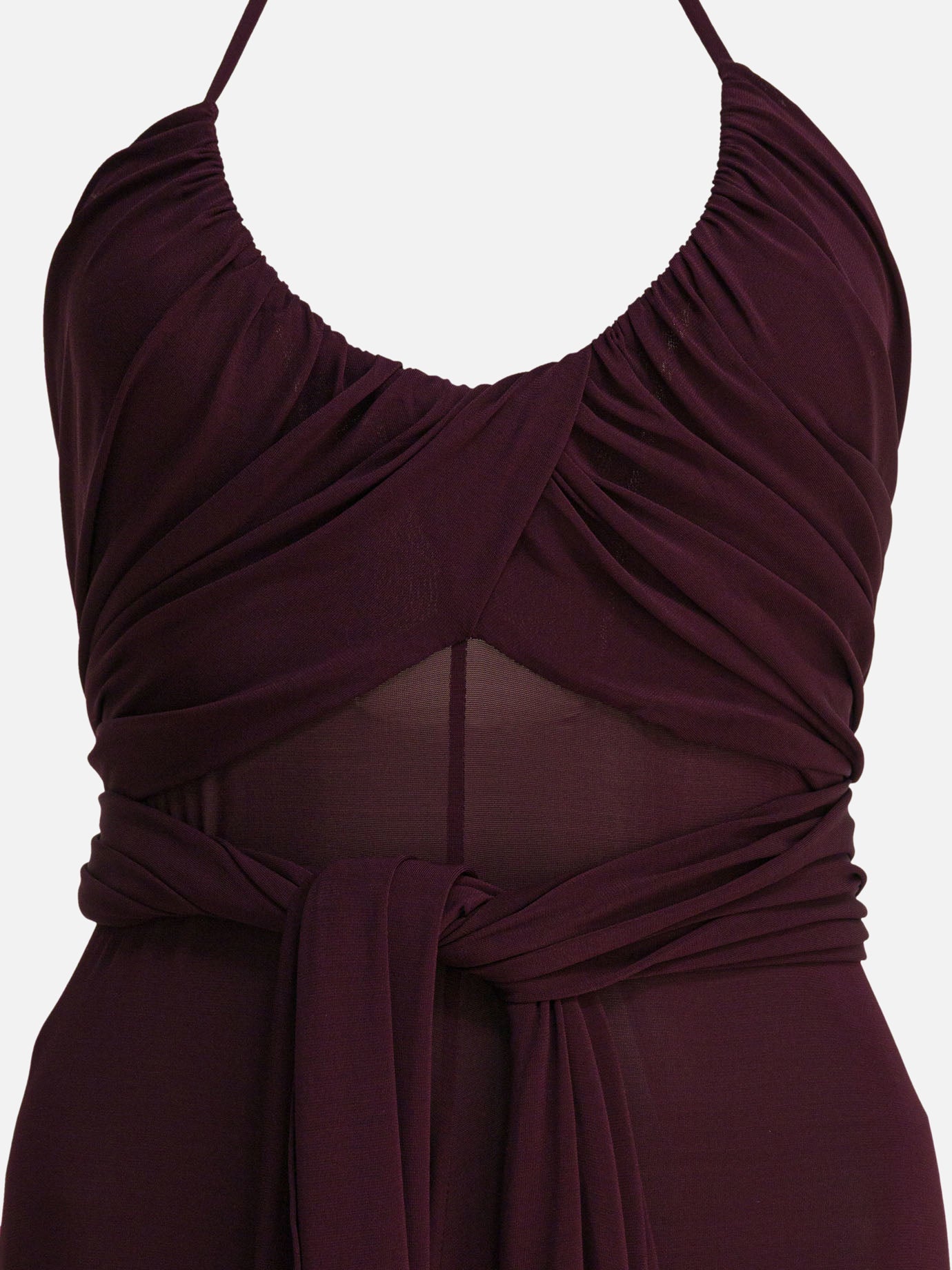 Abiti lunghi Solid colour  Bordeaux - Alaïa Donna | PDP | VIETTI Online Store | thumbnail_4
