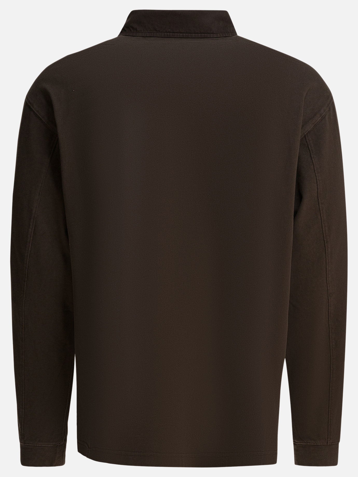 Polo con bottoni Solid colour  Marrone - Alex Mill Uomo | PDP | VIETTI Online Store | thumbnail_2