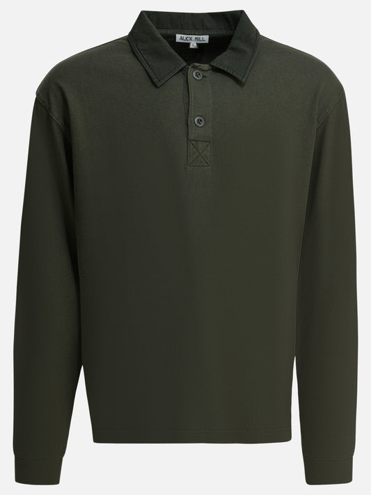 Polo shirts with buttons Solid colour  Green - Alex Mill Men | PLP | VIETTI Online Store 
