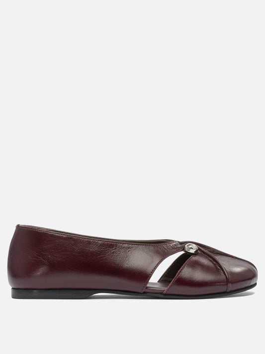 Ballerine classiche 100% goat leather - 100% cuerolite  Bordeaux - Alohas Donna | PLP | VIETTI Online Store 

