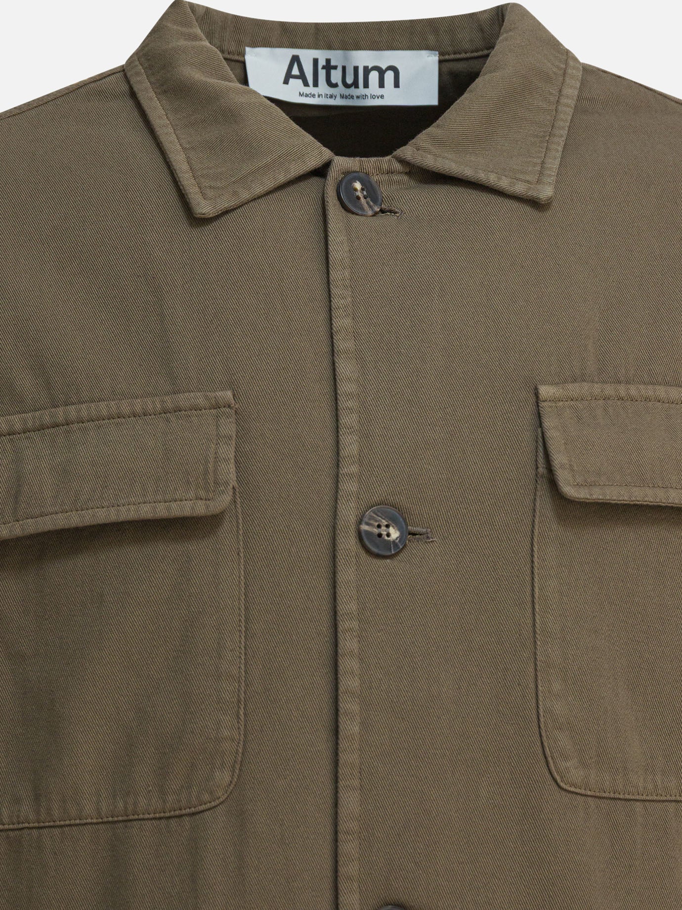 Giacche overshirt Solid colour  Verde - Altum Uomo | PDP | VIETTI Online Store | Zoom-Modal_3

