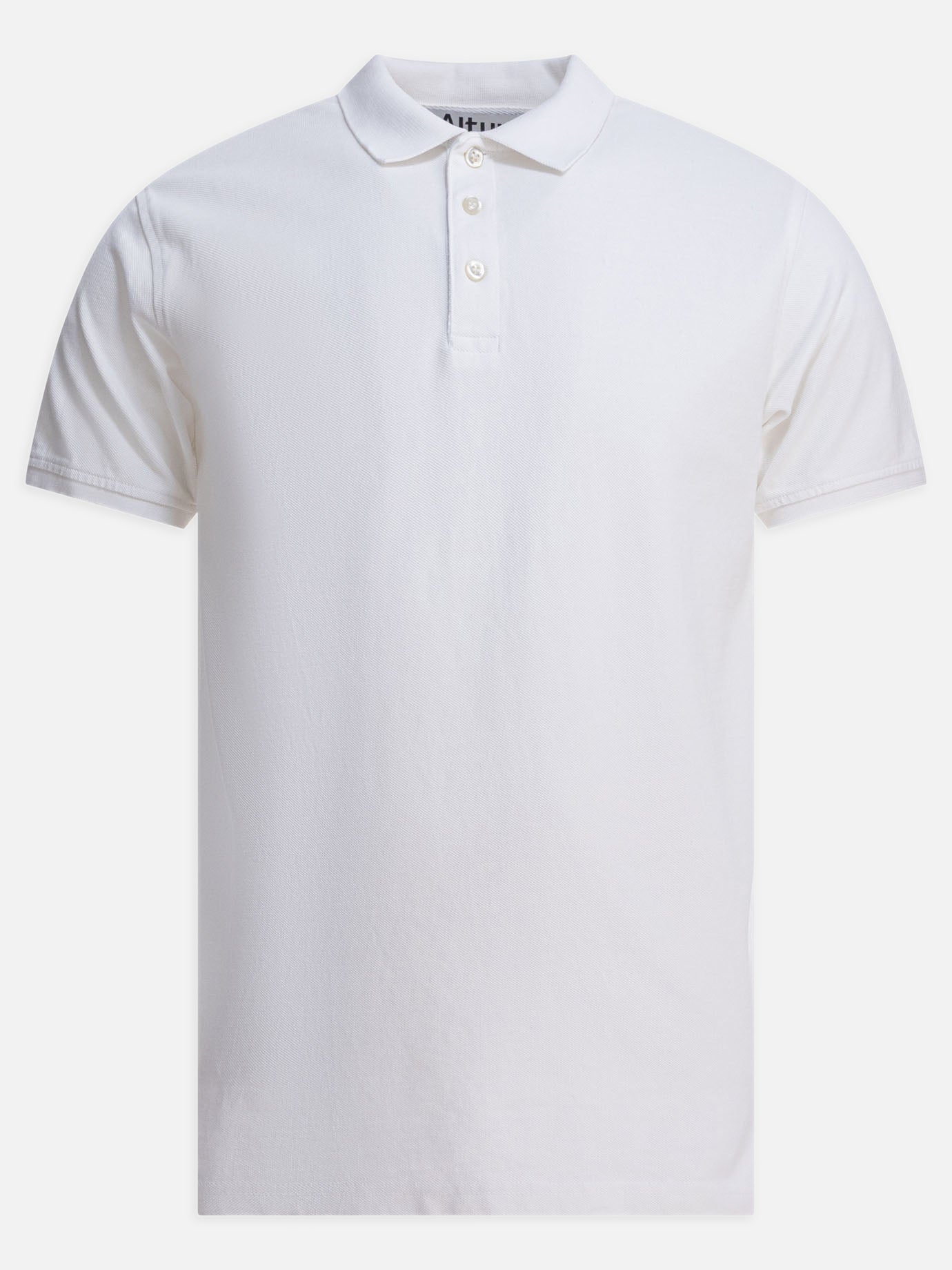 Polo con bottoni Solid colour  Bianco - Altum Uomo | PDP | VIETTI Online Store | Zoom-Modal
