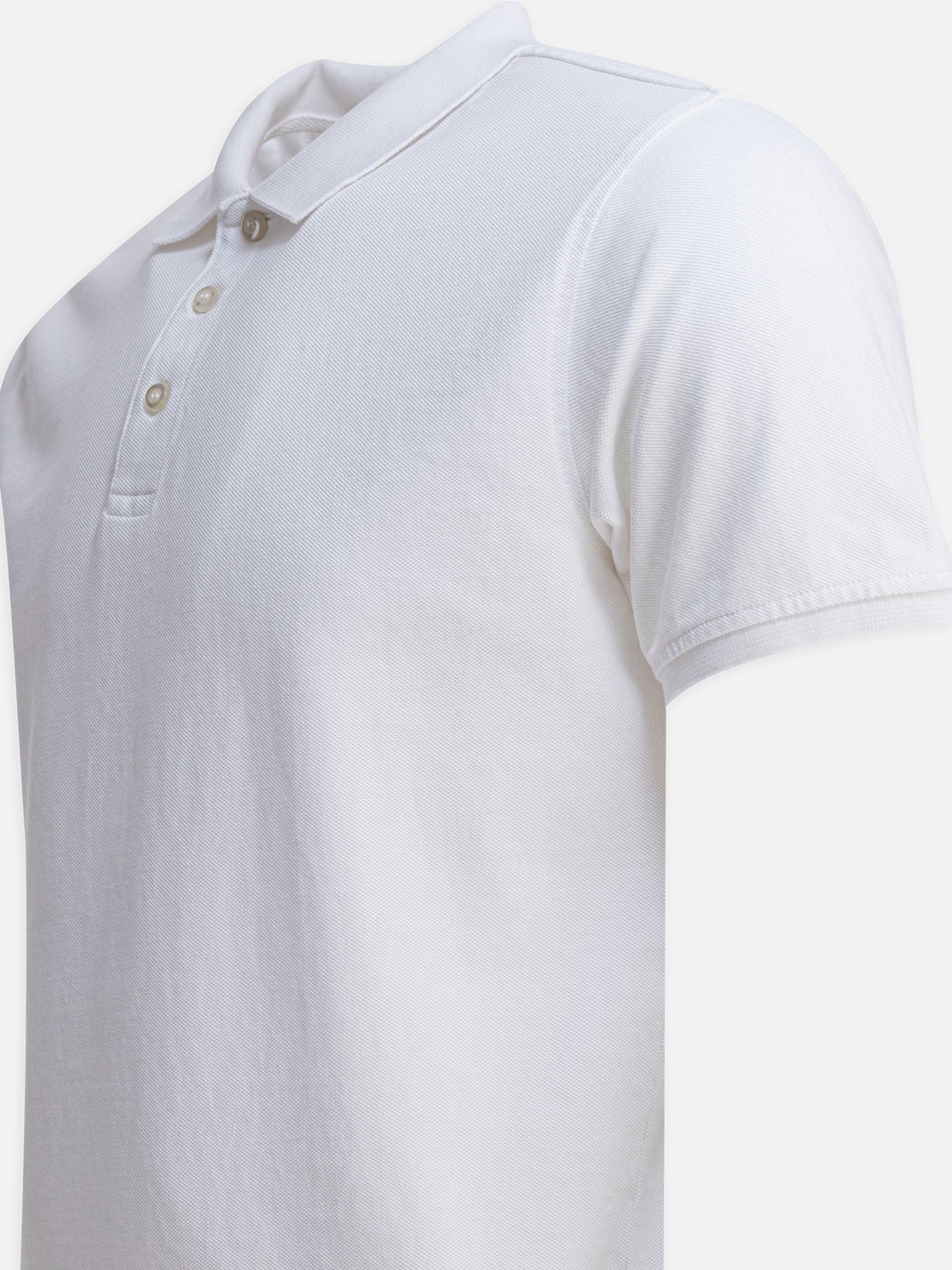 Polo con bottoni Solid colour  Bianco - Altum Uomo | PDP | VIETTI Online Store | thumbnail_4