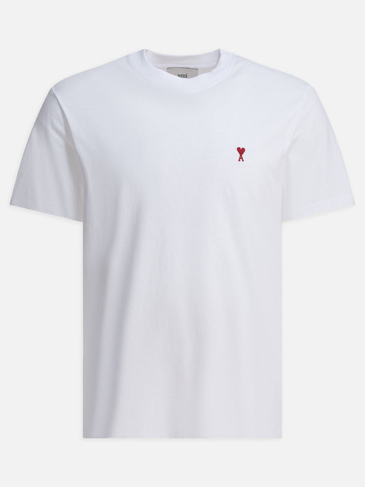 T-shirt girocollo Logo  Bianco - Ami Paris Uomo | PDP | VIETTI Online Store 

