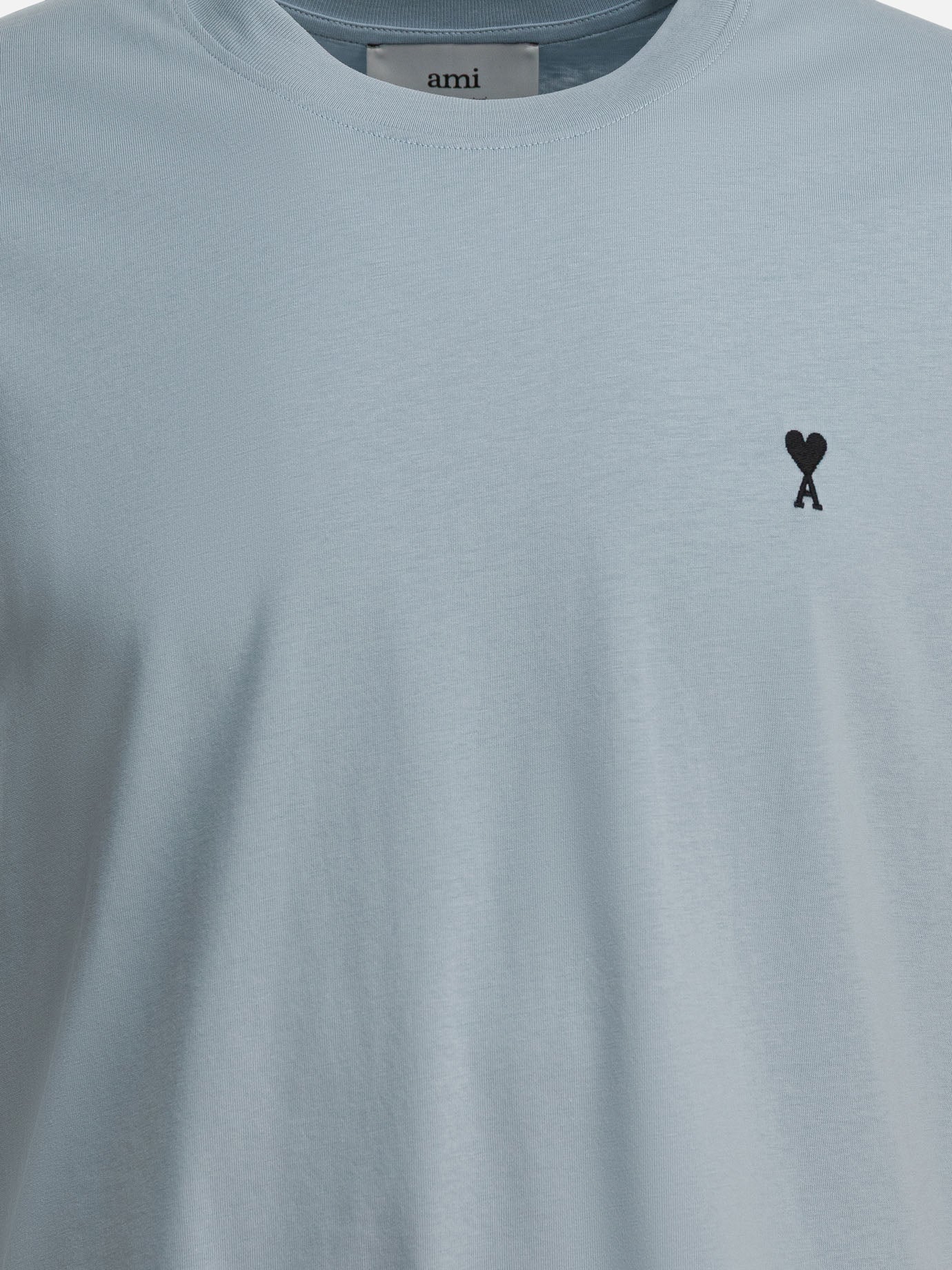 T-shirt girocollo Logo  Azzurro - Ami Paris Uomo | PDP | VIETTI Online Store | thumbnail_3