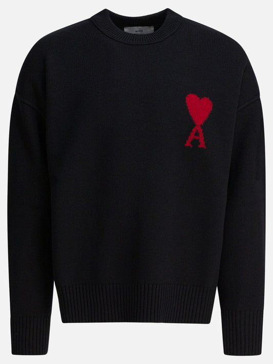 Maglioni girocollo Logo  Nero - Ami Paris Uomo | VIETTI Online Store 
