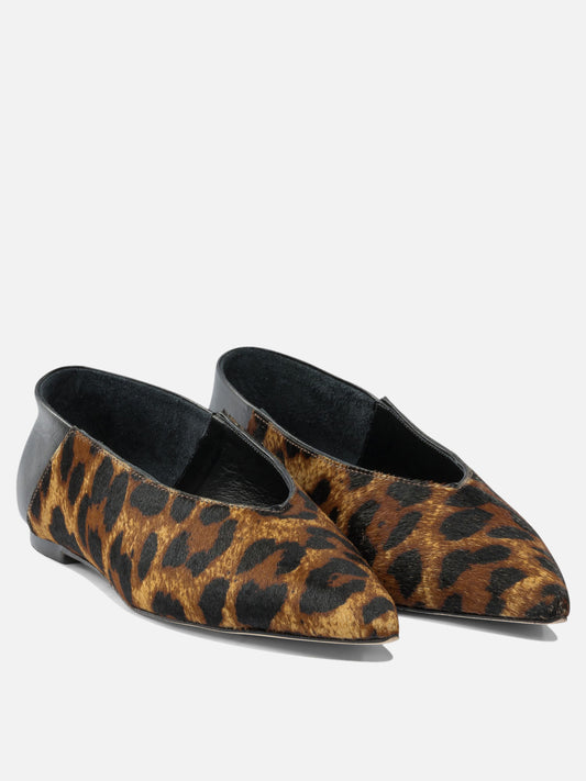 Classic ballet flats 100% calf leather - 100% leather  Brown - Ammb Milano Women | PLP | VIETTI Online Store | 2
