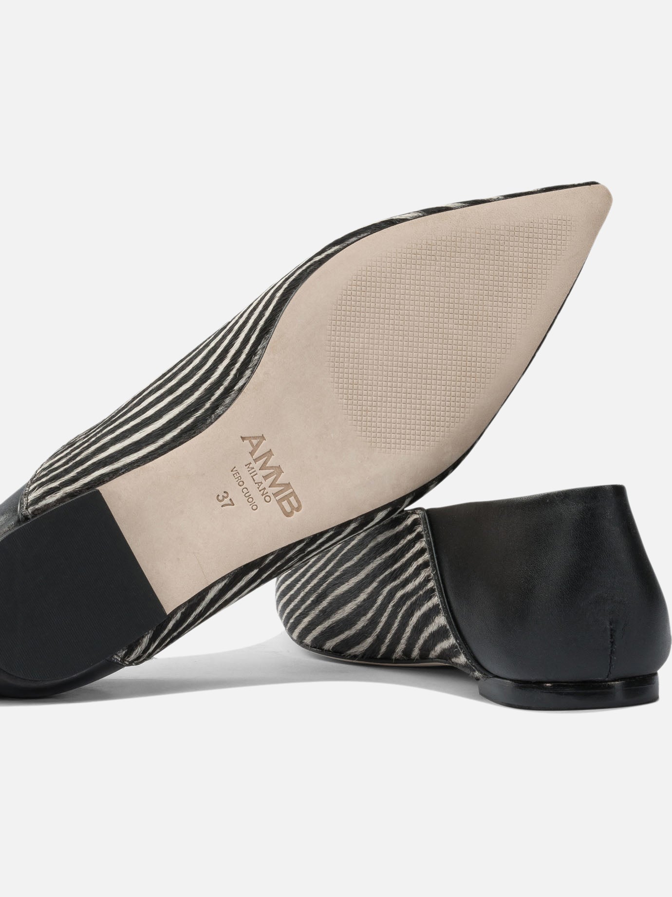 Classic ballet flats 100% calf leather - 100% leather  Black - Ammb Milano Women | PDP | VIETTI Online Store | Zoom-Modal_5
