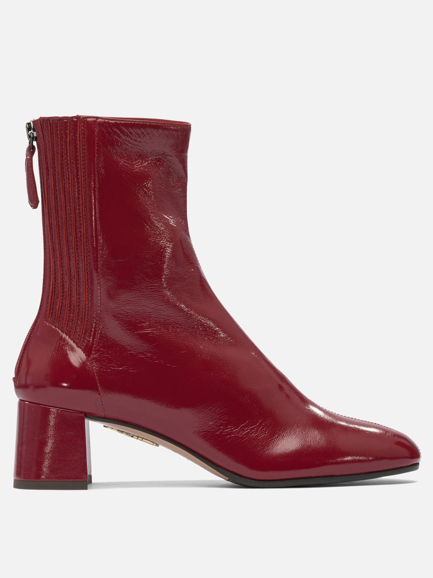 Zipped boots 95% lamb leather 5% polyester - 100% calf leather  Red - Aquazzura Women | PDP | VIETTI Online Store | Zoom-Modal
