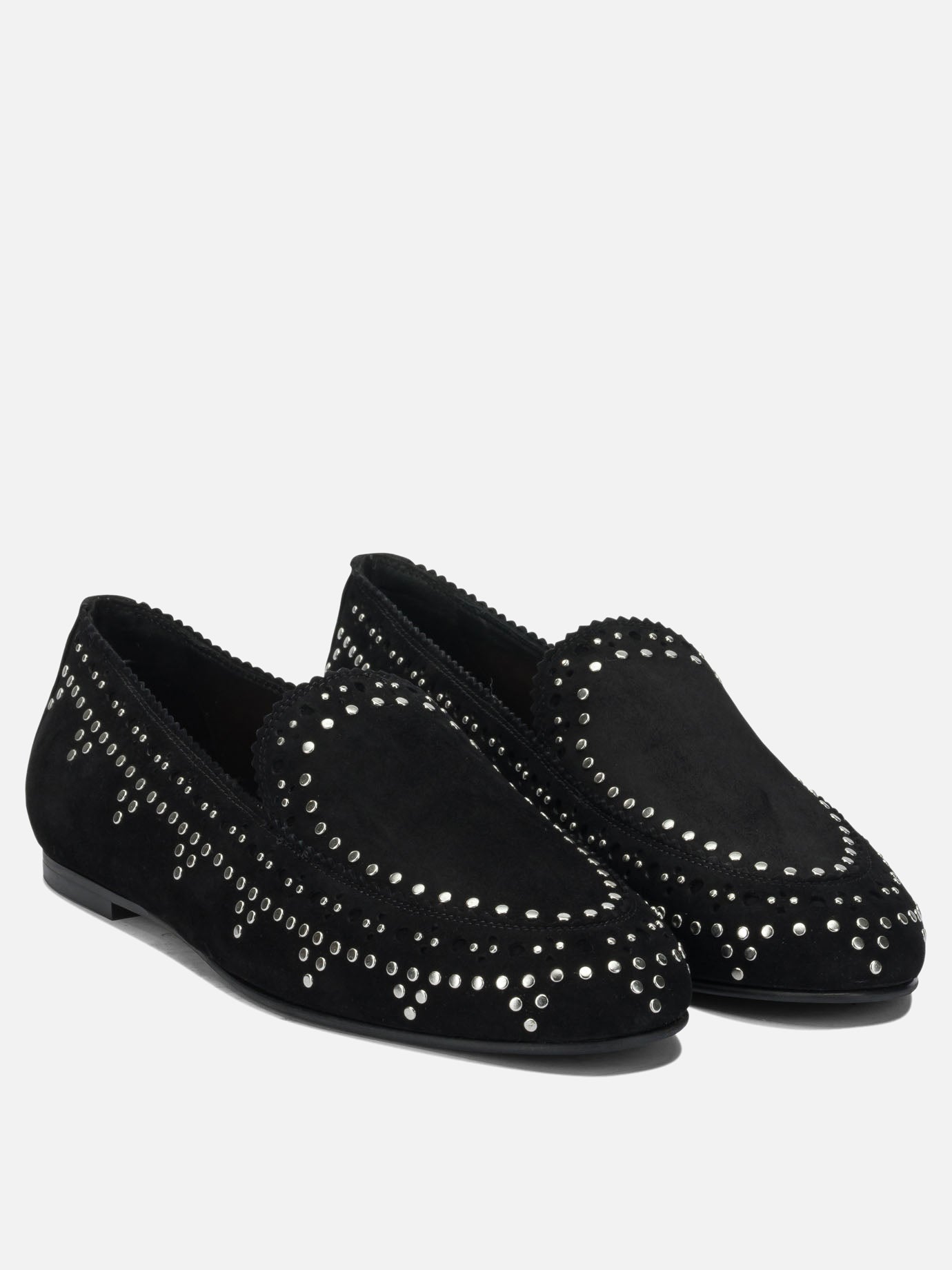 Mocassini 100% kid suede leather - 100% calf leather  Nero - Aquazzura Donna | PDP | VIETTI Online Store | Zoom-Modal_2
