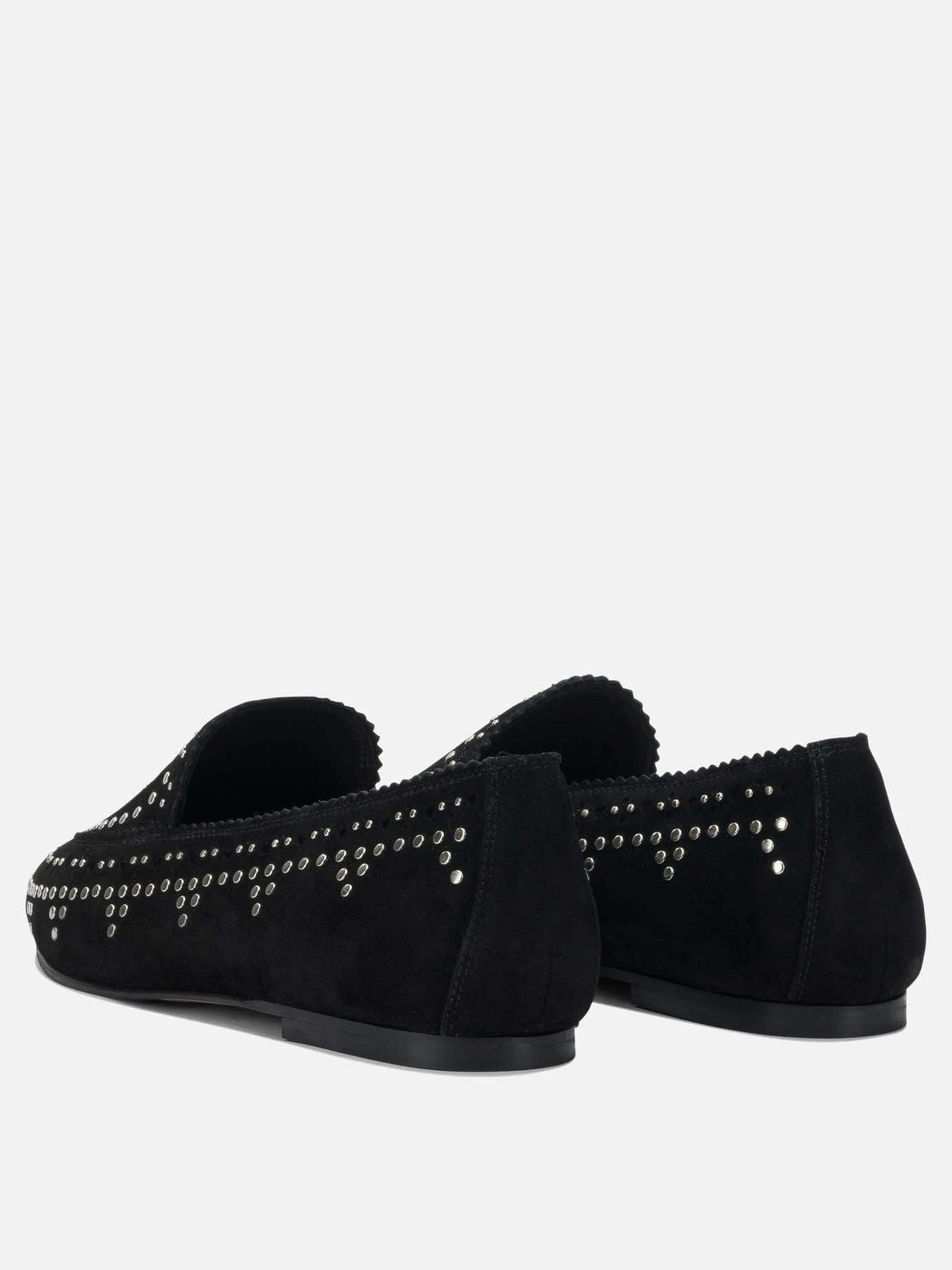 Mocassini 100% kid suede leather - 100% calf leather  Nero - Aquazzura Donna | PDP | VIETTI Online Store | thumbnail_4