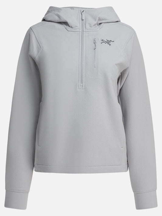 Half zip sweatshirts Logo  Grey - Arc'teryx Women | PDP | VIETTI Online Store 

