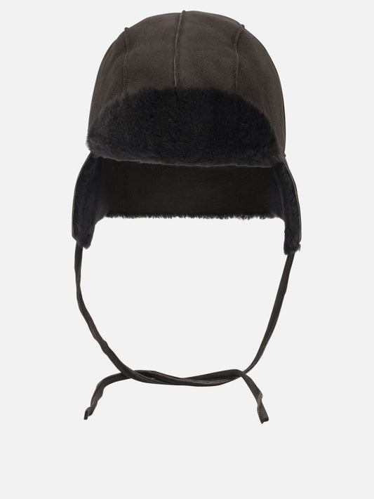 Beanies 100% lamb leather  Brown - Auralee Women | PDP | VIETTI Online Store 
