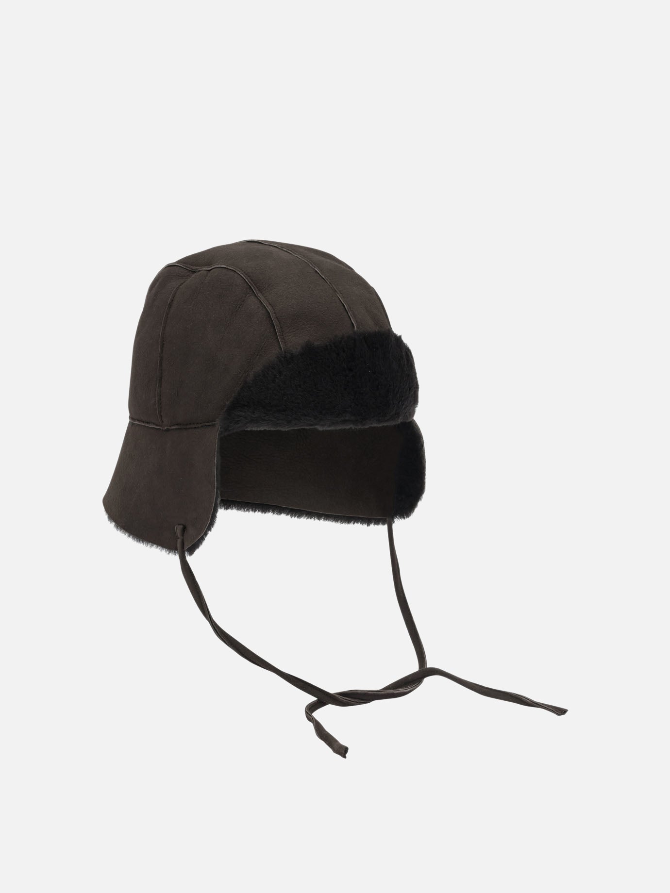Beanies 100% lamb leather  Brown - Auralee Women | PDP | VIETTI Online Store | Zoom-Modal_2
