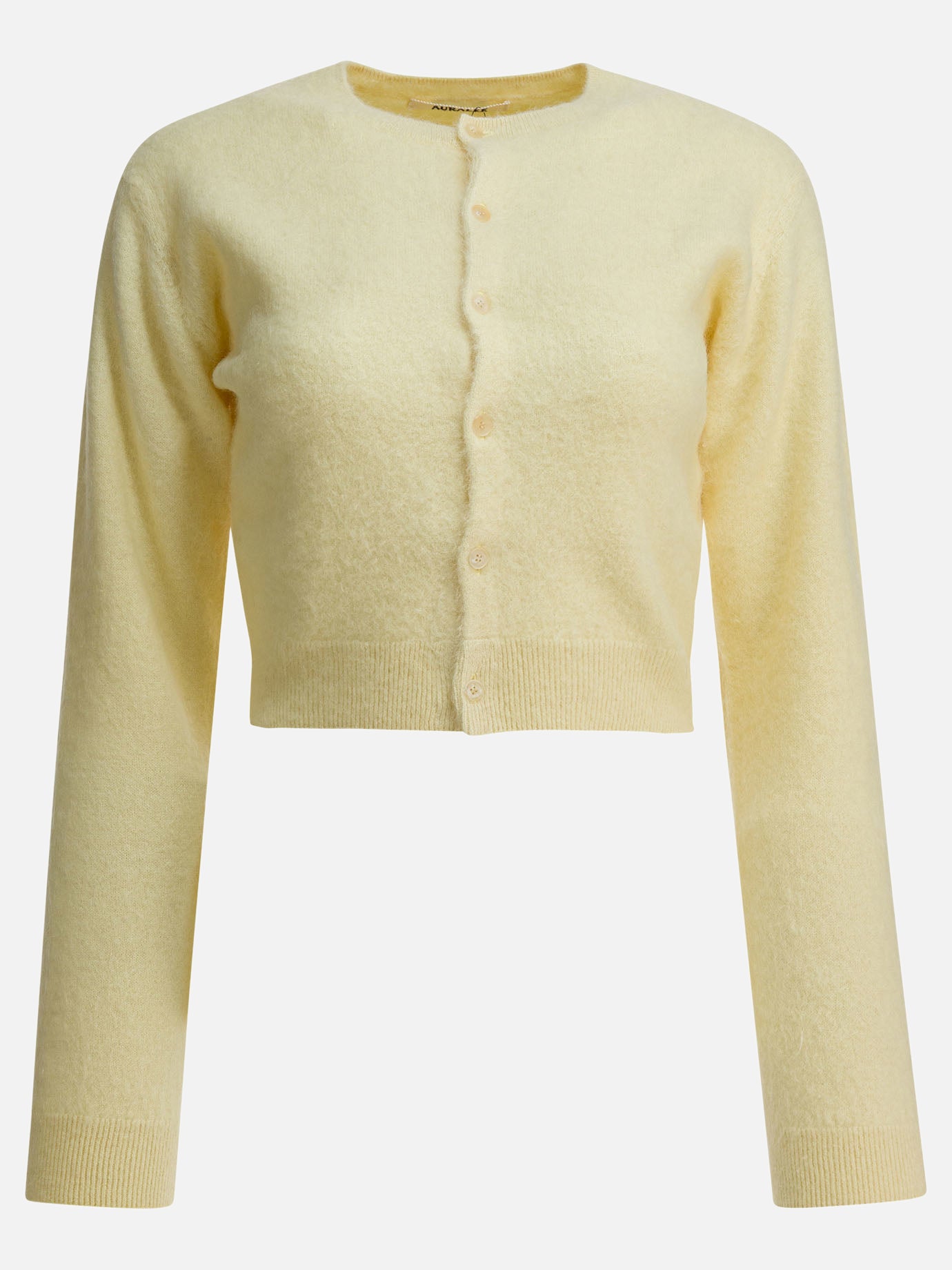 Cardigan Solid colour  Giallo - Auralee Donna | PDP | VIETTI Online Store | Zoom-Modal
