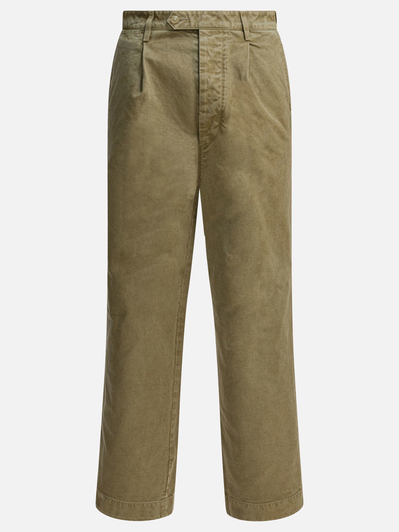 Leisure trousers Solid colour  Green - Auralee Men | PDP | VIETTI Online Store | thumbnail