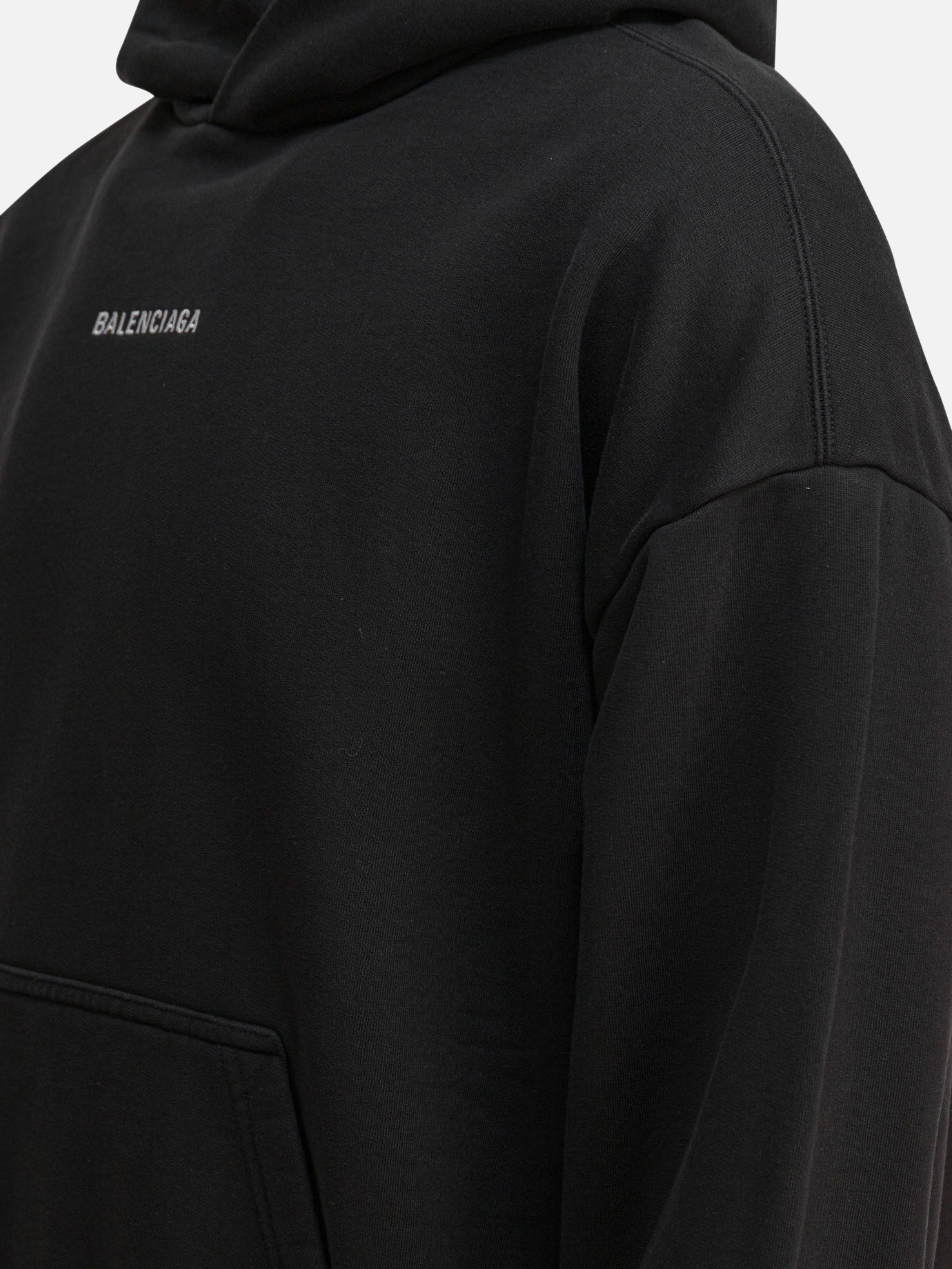 Felpe con cappuccio Logo  Nero - Balenciaga Uomo | PDP | VIETTI Online Store | thumbnail_4