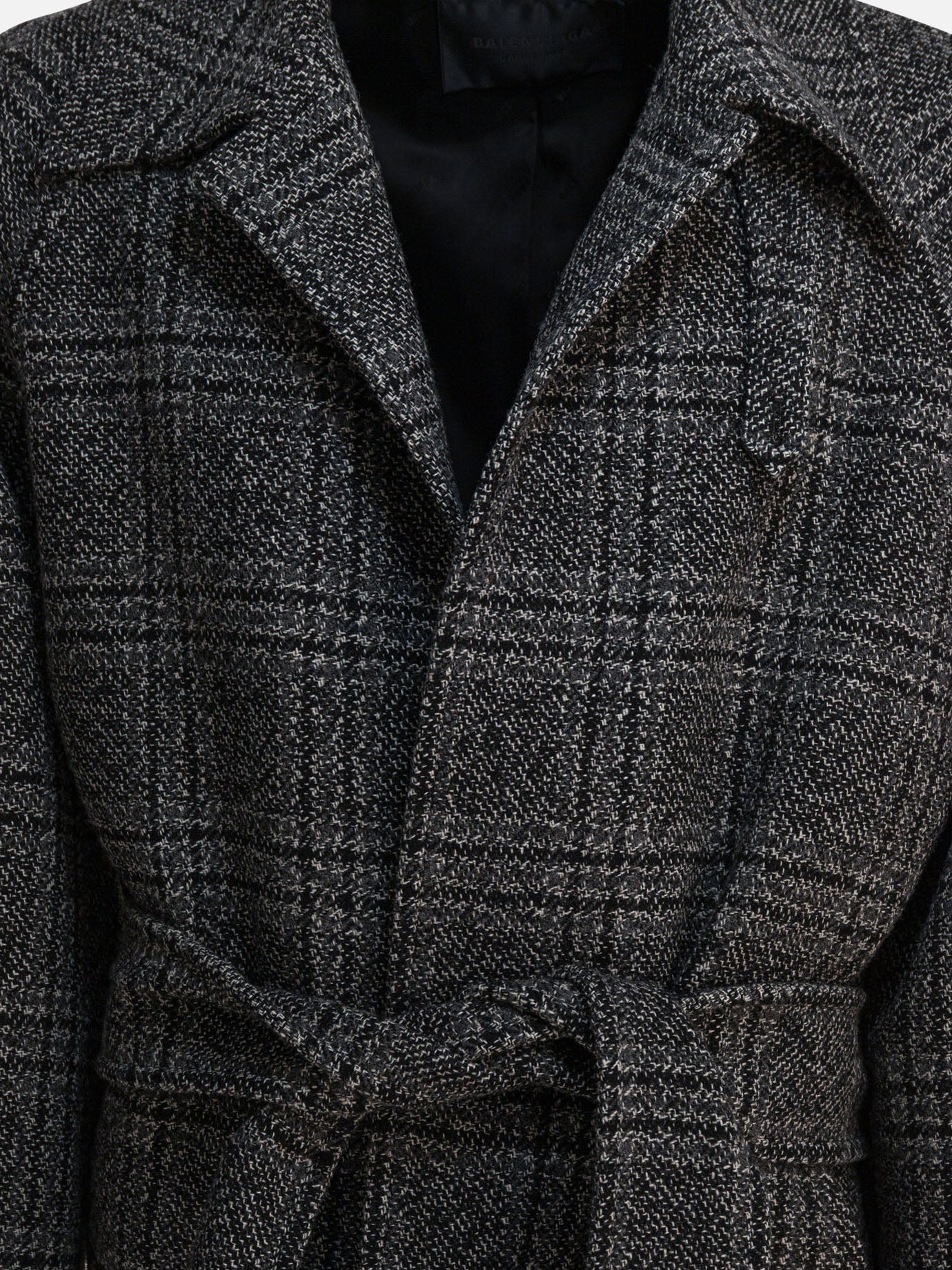 Cappotti lunghi Check  Nero - Balenciaga Uomo | PDP | VIETTI Online Store | thumbnail_3