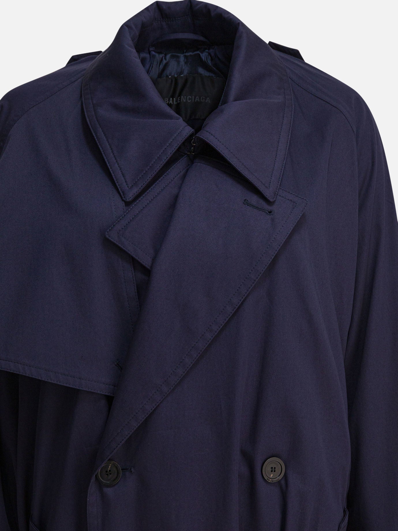 Impermeabili & Trench Solid colour  Blu - Balenciaga Donna | PDP | VIETTI Online Store | Zoom-Modal_3
