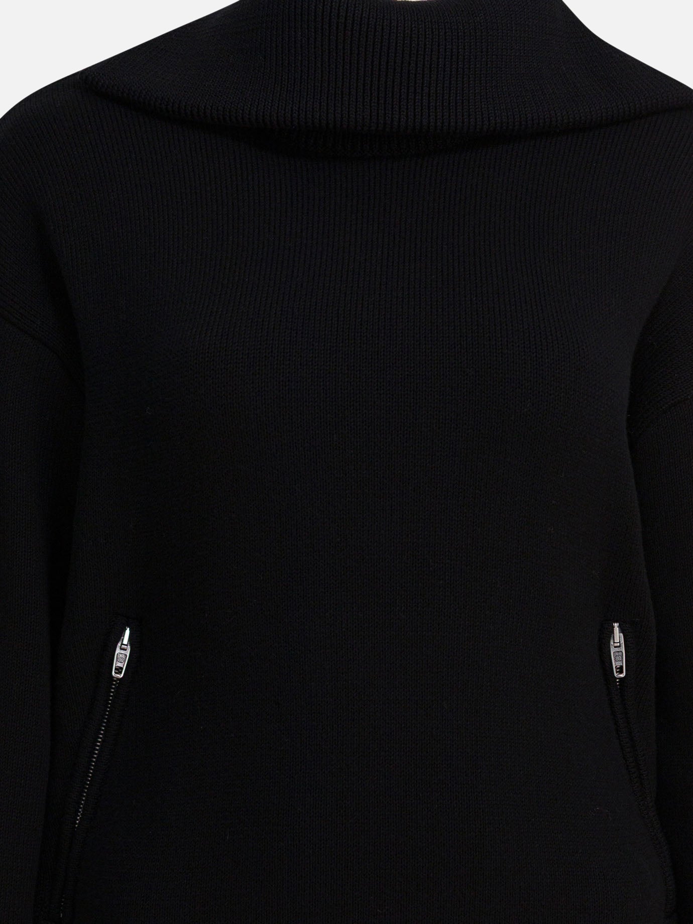 Maglioni con mezza zip Solid colour  Nero - Balenciaga Donna | PDP | VIETTI Online Store | thumbnail_3
