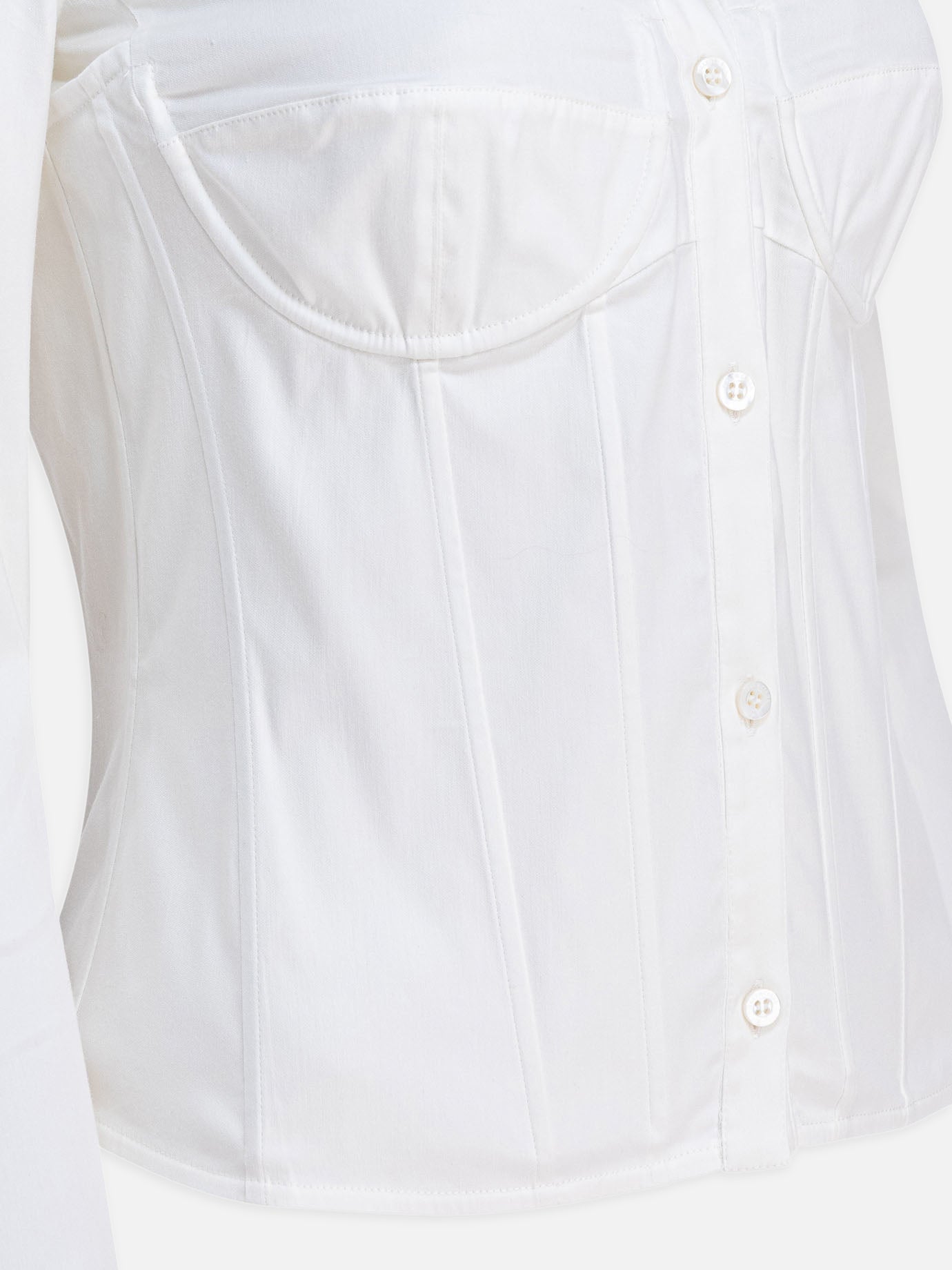 Casual shirts Solid colour  White - Balenciaga Women | PDP | VIETTI Online Store | Zoom-Modal_4
