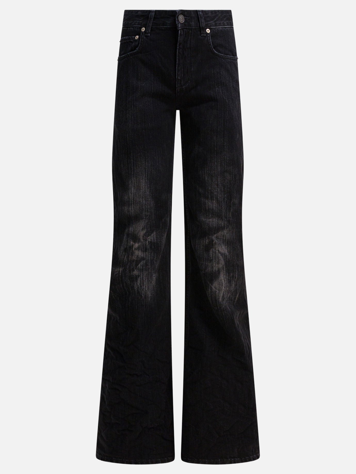 Jeans a gamba larga Denim  Nero - Balenciaga Donna | PDP | VIETTI Online Store | thumbnail