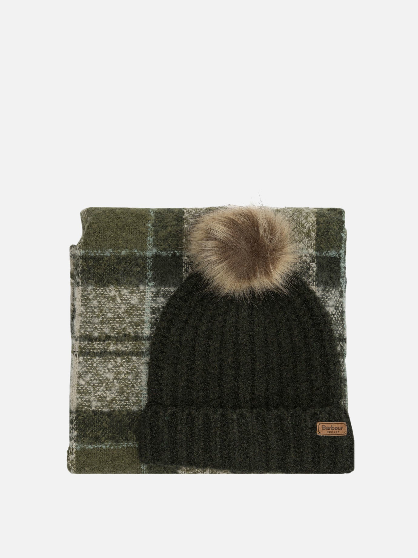 Fringed scarves 97% polyester 3% elastane  Green - Barbour Women | PDP | VIETTI Online Store | thumbnail